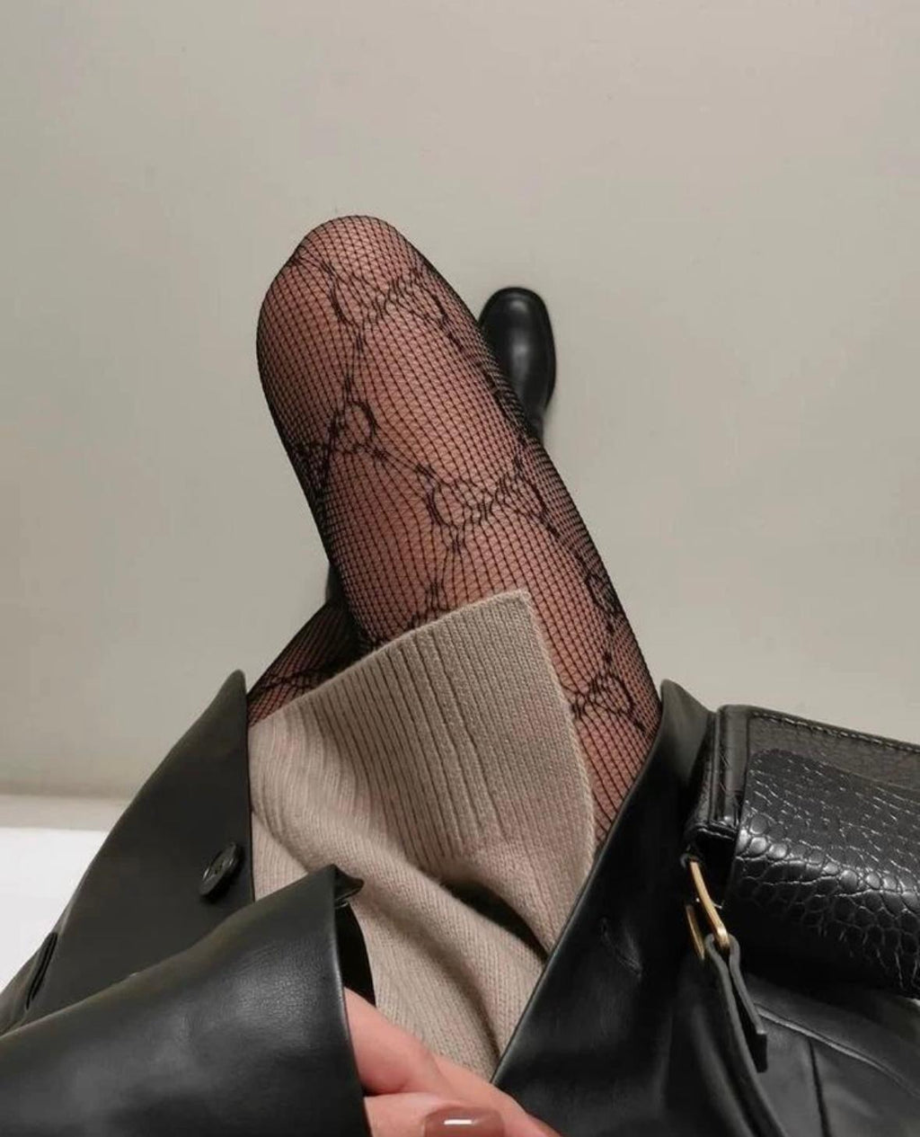 GG Patterned Thin Tights
