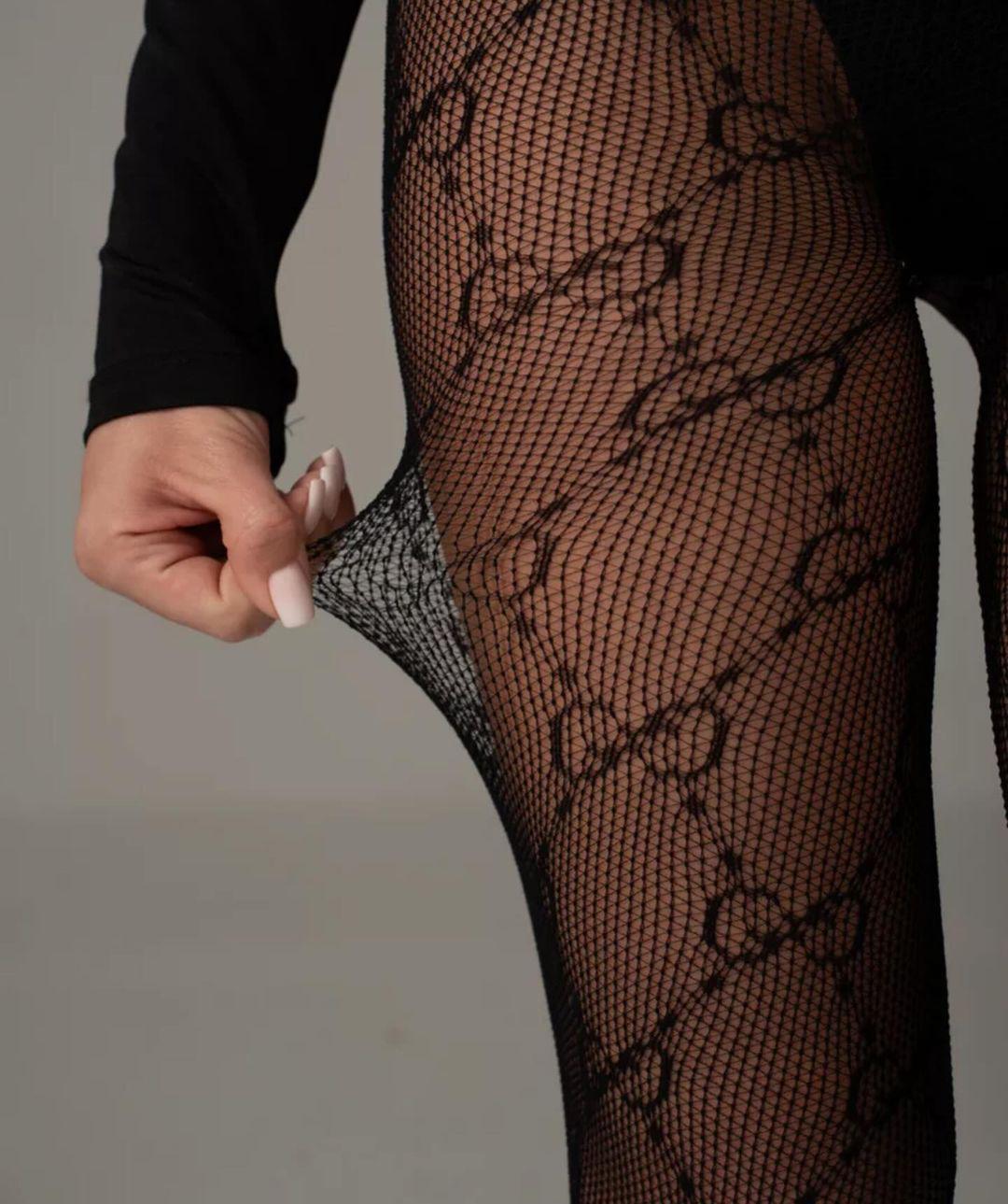 GG Patterned Thin Tights