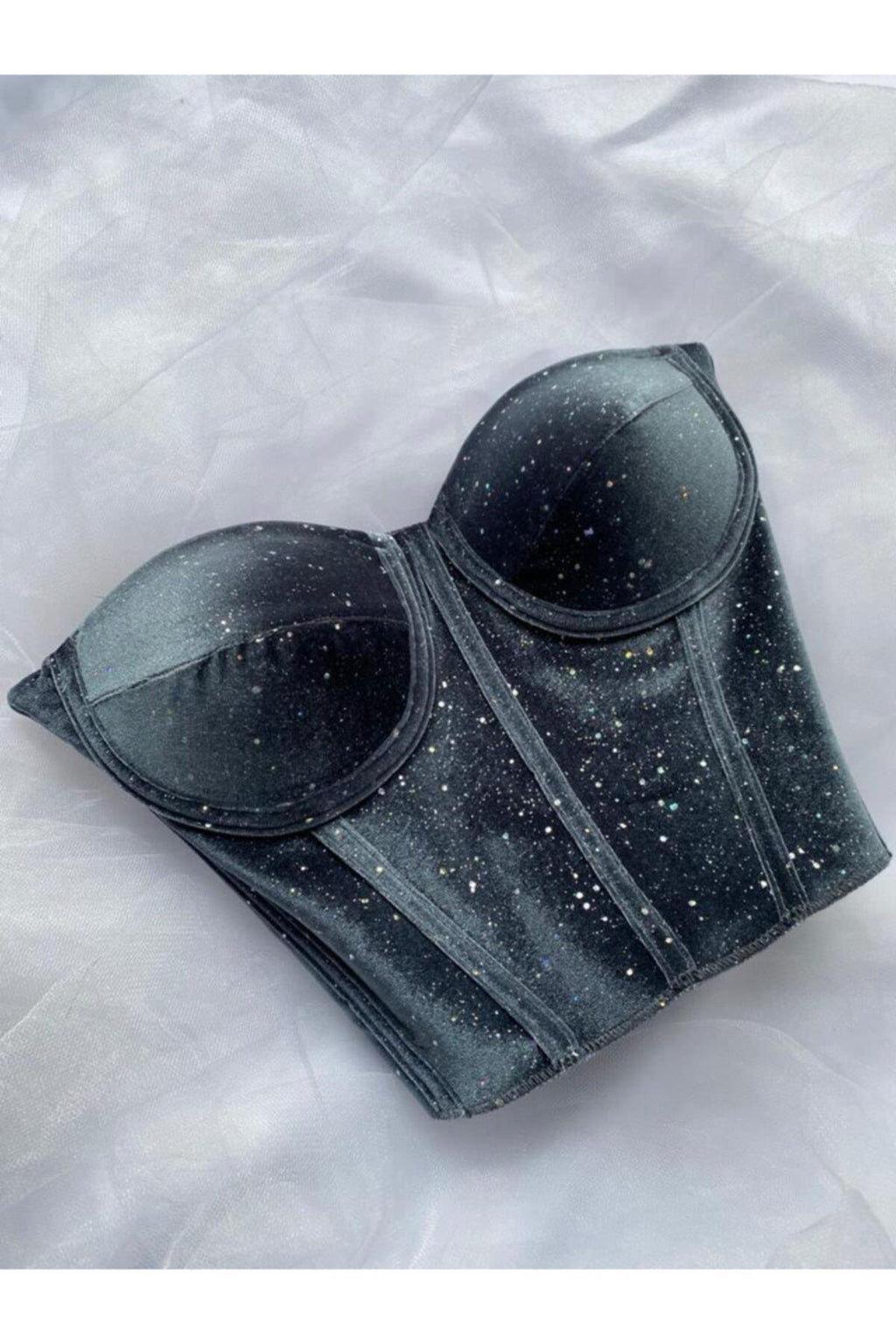 Grey Shimmering Corset