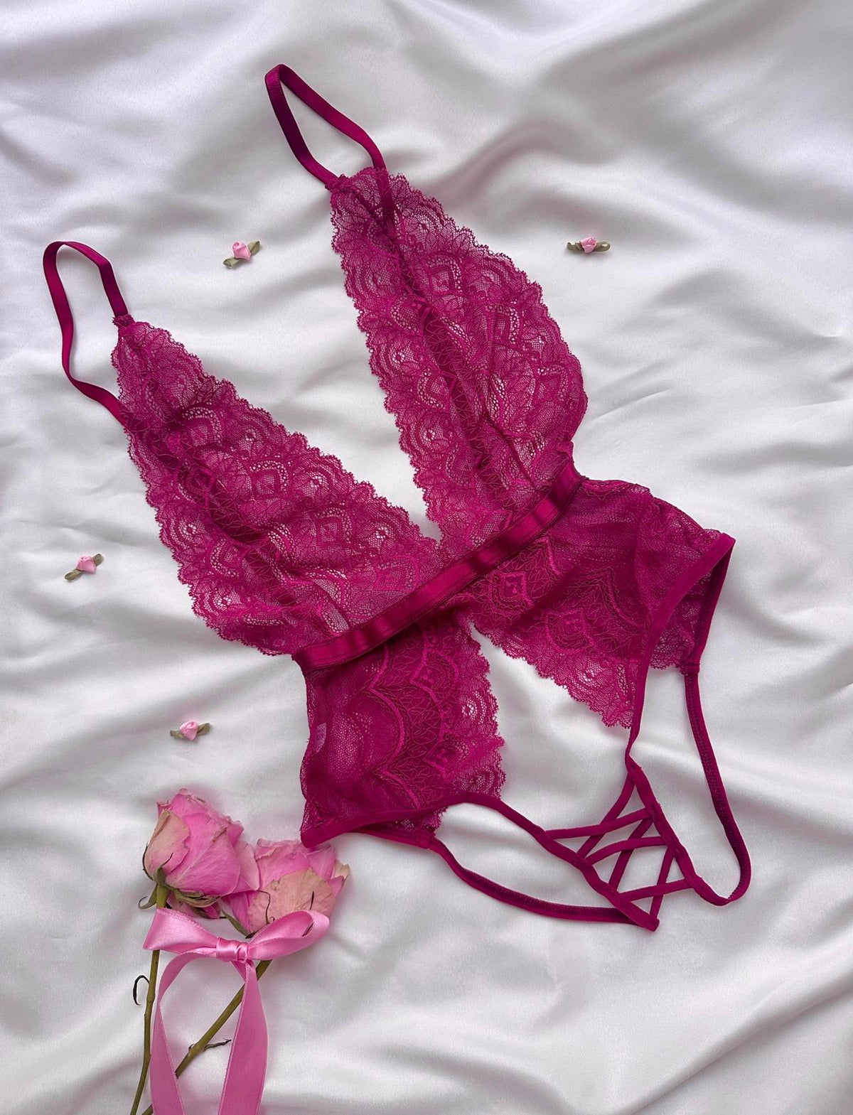 Jessica Özel Bölgesi Açık Fantezi Bodysuit