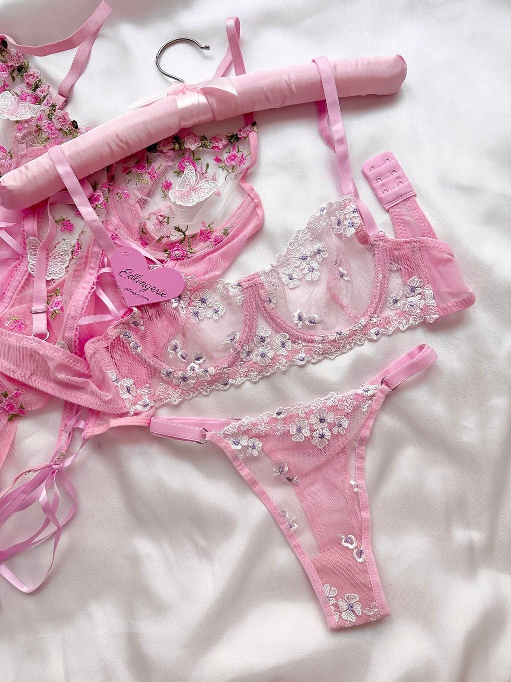 Jolie Powder Pink Bralette Set