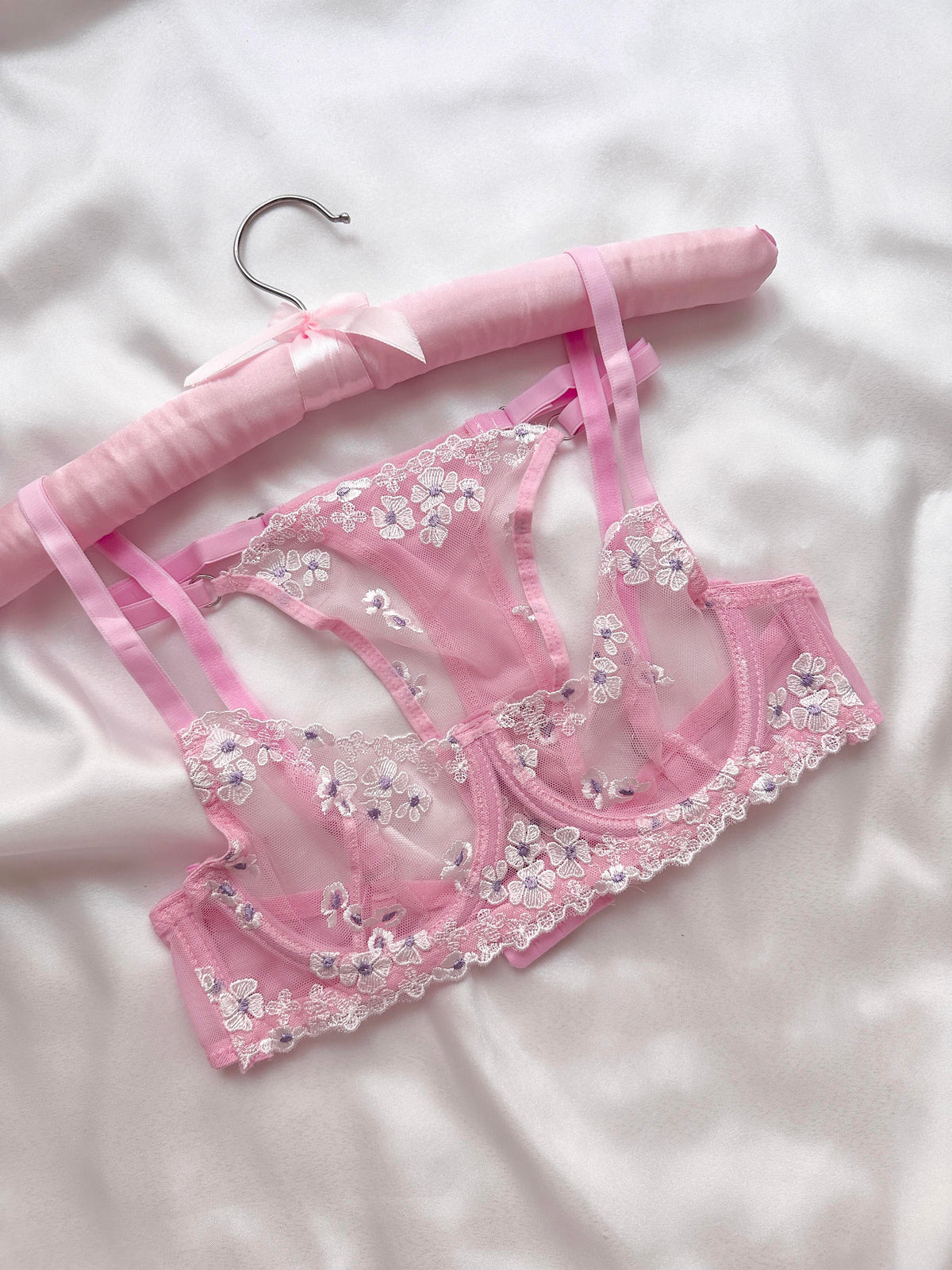 Jolie Pudra Pembe Bralet Takımı