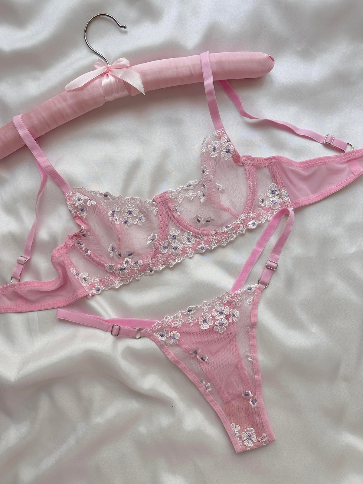 Jolie Pudra Pembe Bralet Takımı