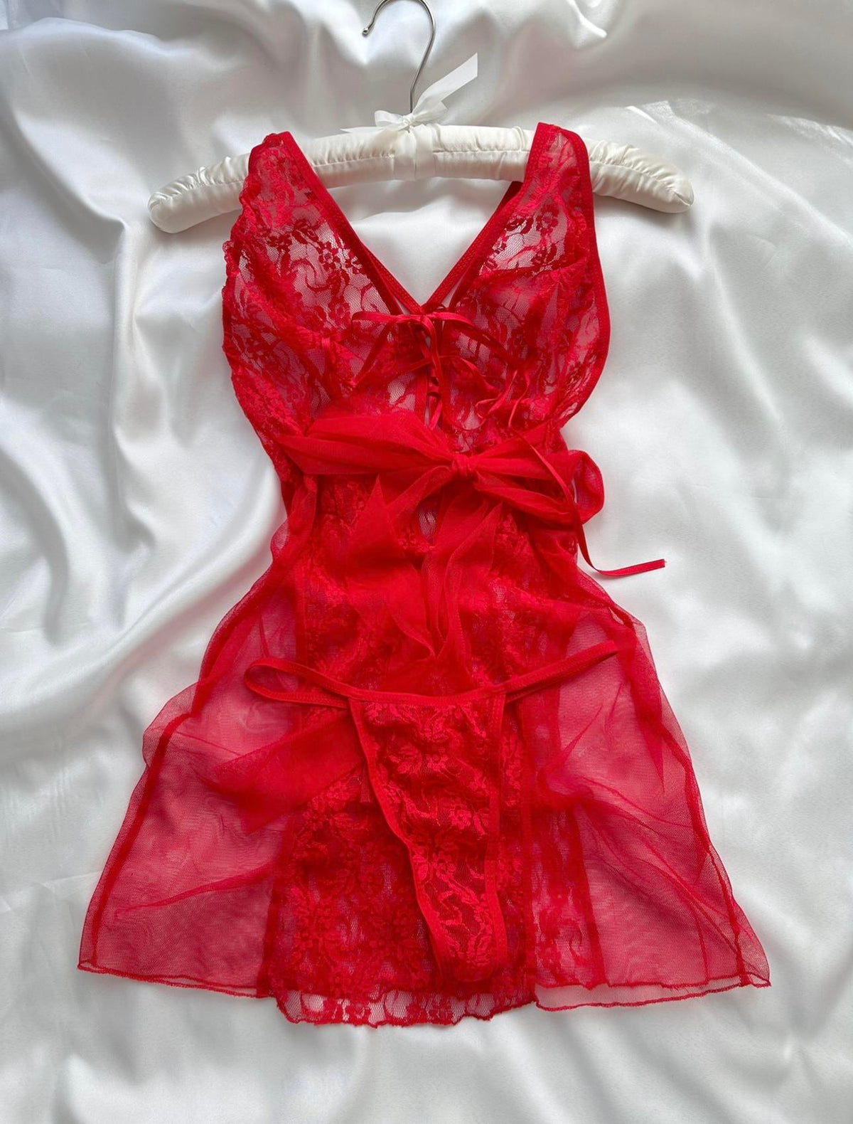 Red Tulle Nightgown