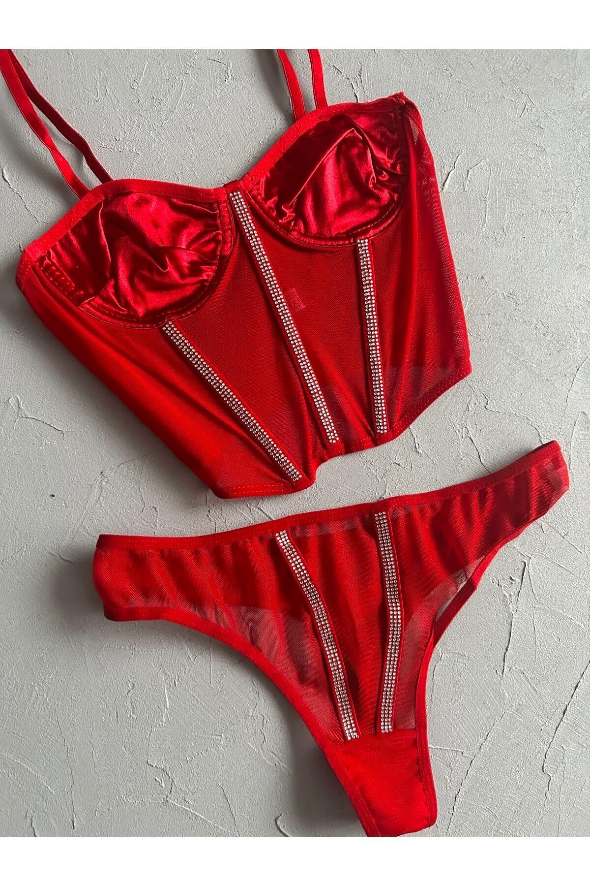 Laurel Stone Detail Bustier Set