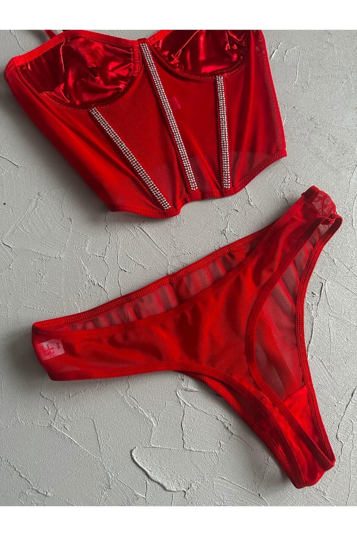 Laurel Stone Detail Bustier Set