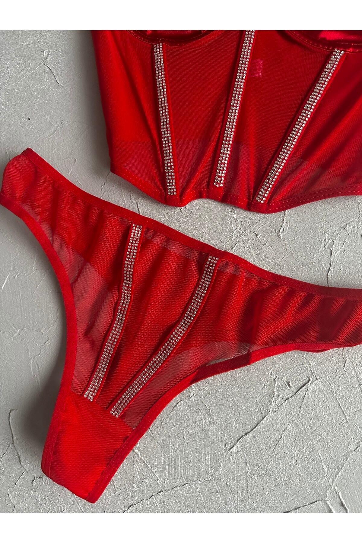 Laurel Stone Detail Bustier Set