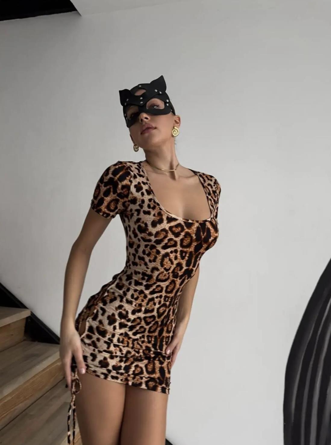 Leopar Mini Gecelik