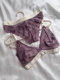 Lila Dantel Bralet Takımı