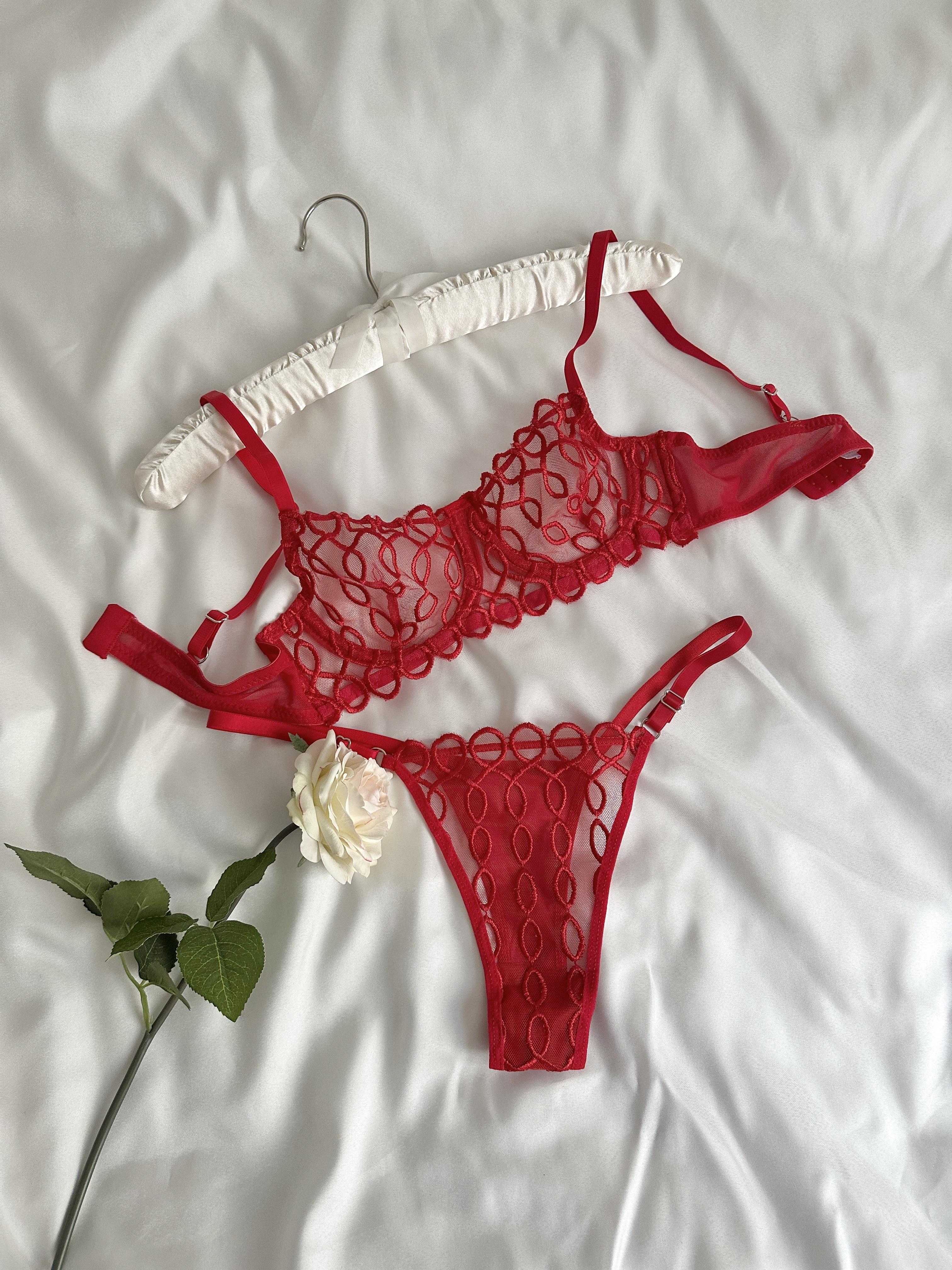 kırmızı lolita bralet takımı