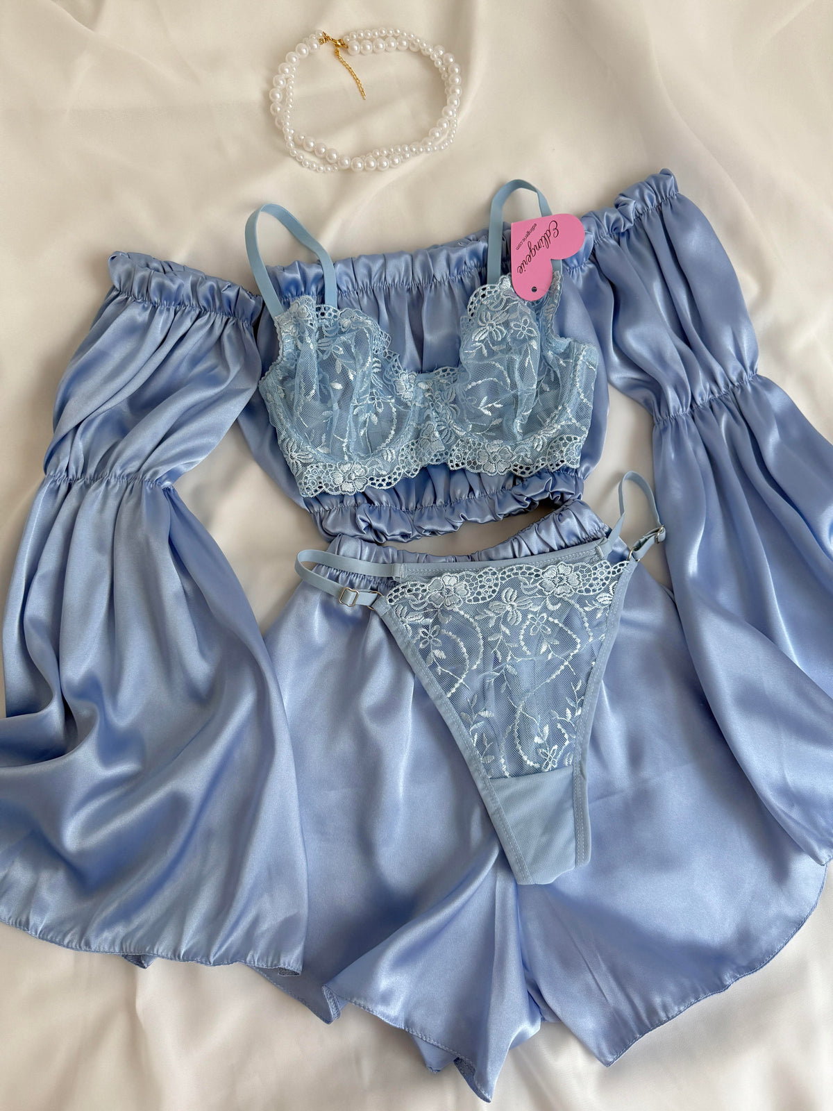Mavi Elsa & Swan Bralet Takımı Pijama Set
