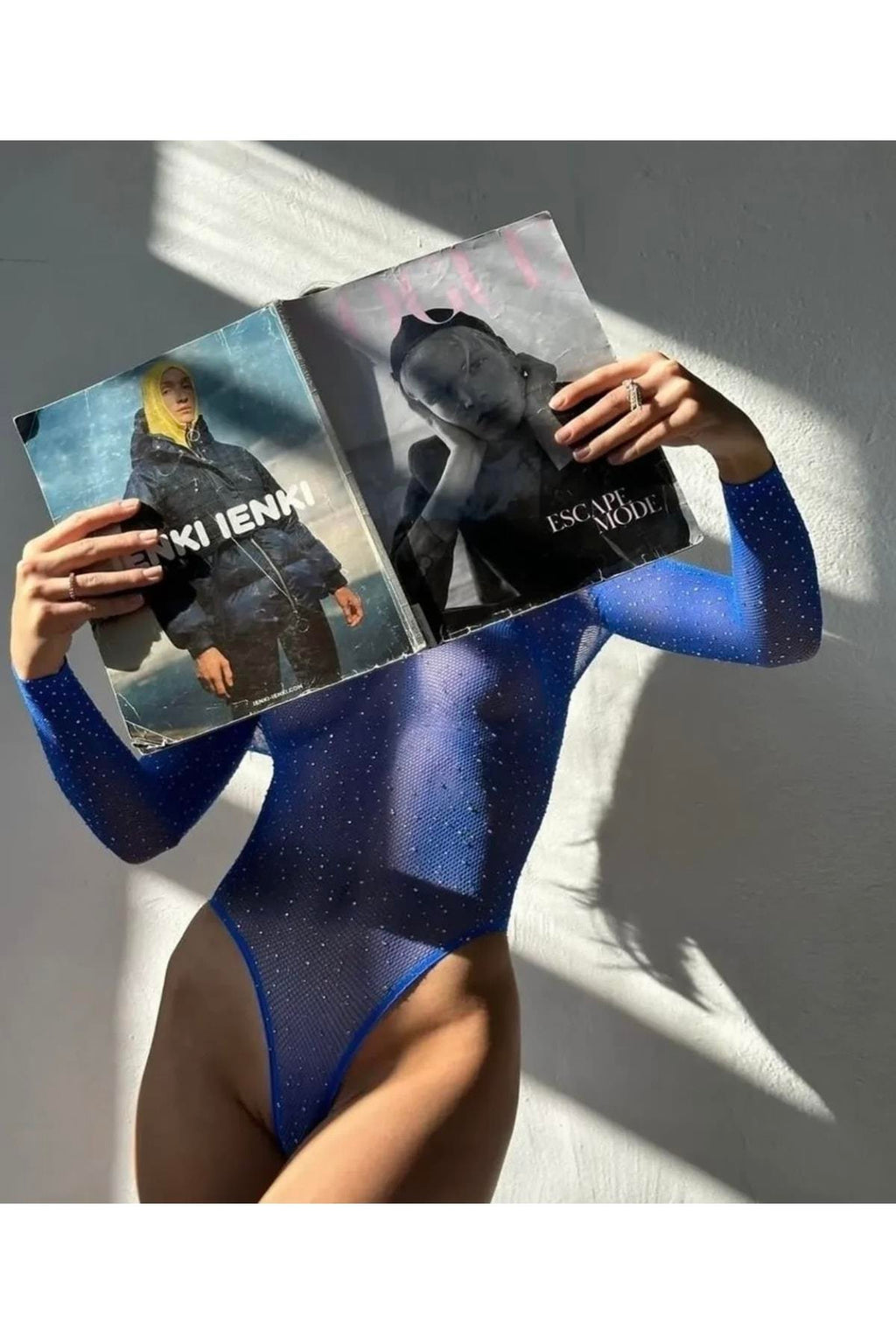 Blue Glitter Bodysuit