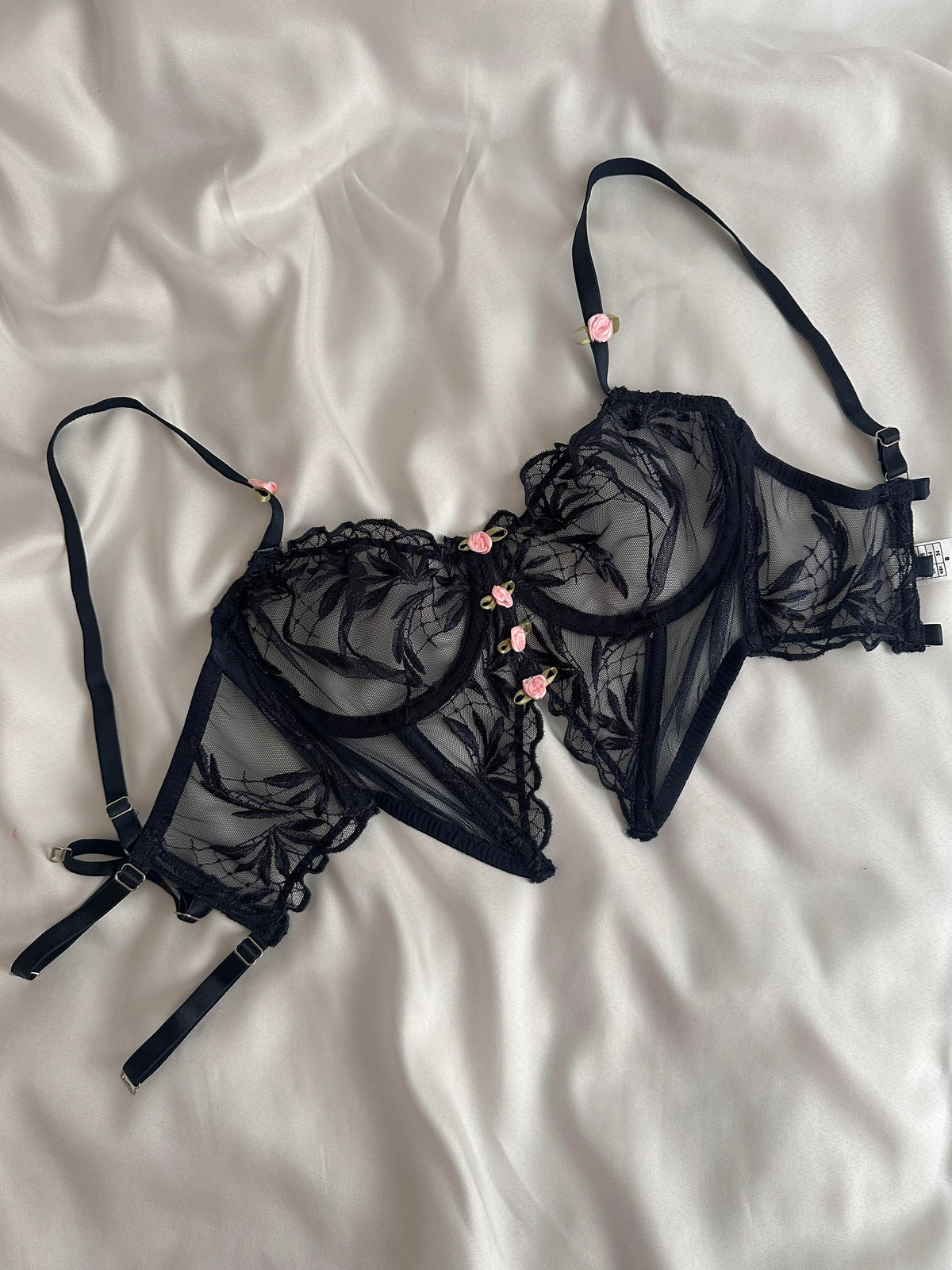 Midnight Blue Garter Set