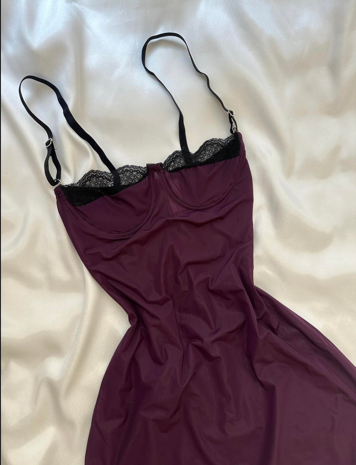 Plum Chiffon Nightgown