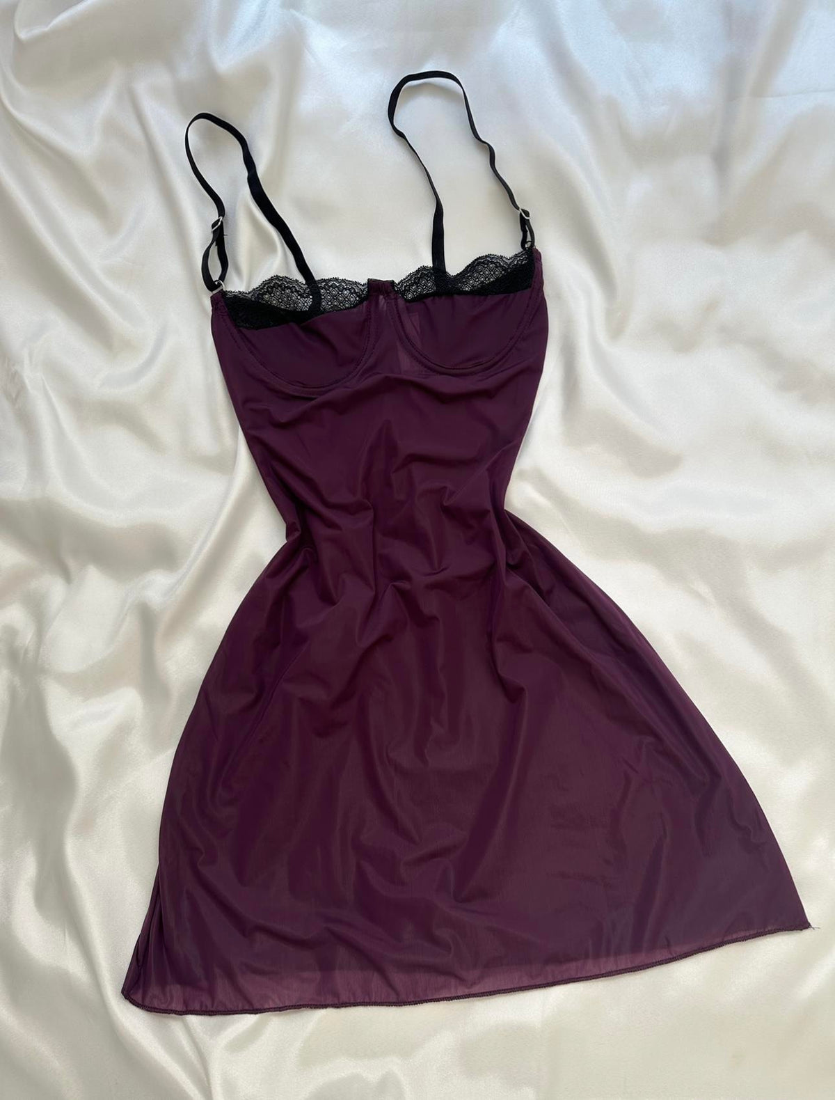 Plum Chiffon Nightgown
