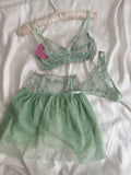 Niana Mint Yeşili Etekli Bralet Takımı