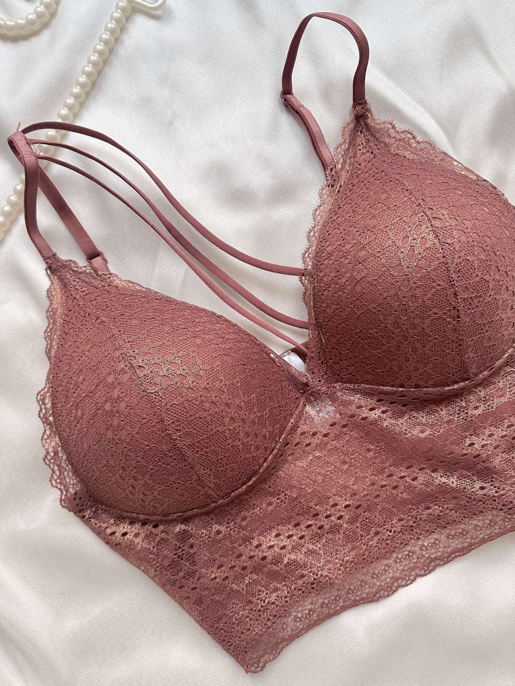 Bustier with Glittery Ribbon Detail