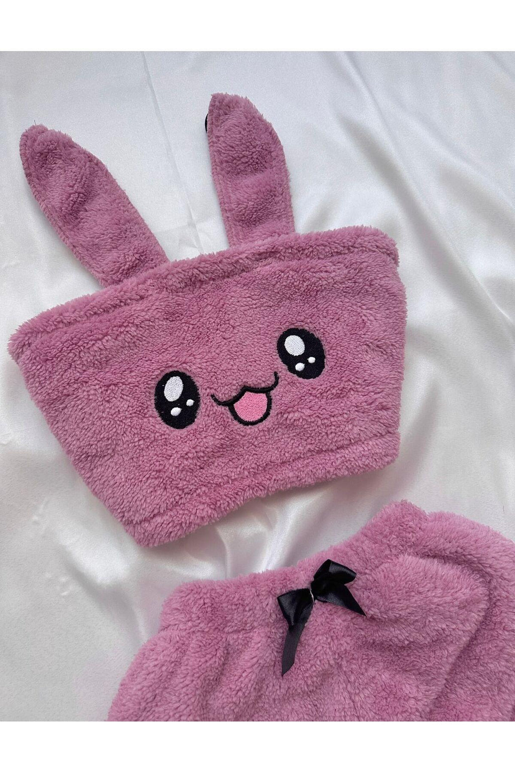 Peluş Wellsoft Şortlu Büstiyer Pijama Takımı