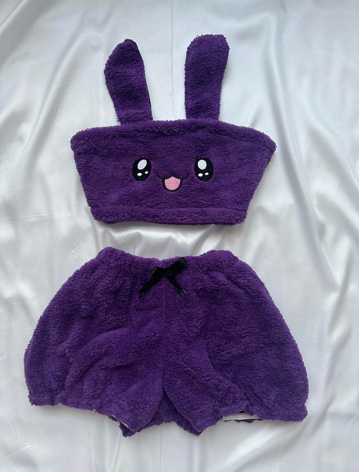 Plush Wellsoft Shorts and Bustier Pajama Set