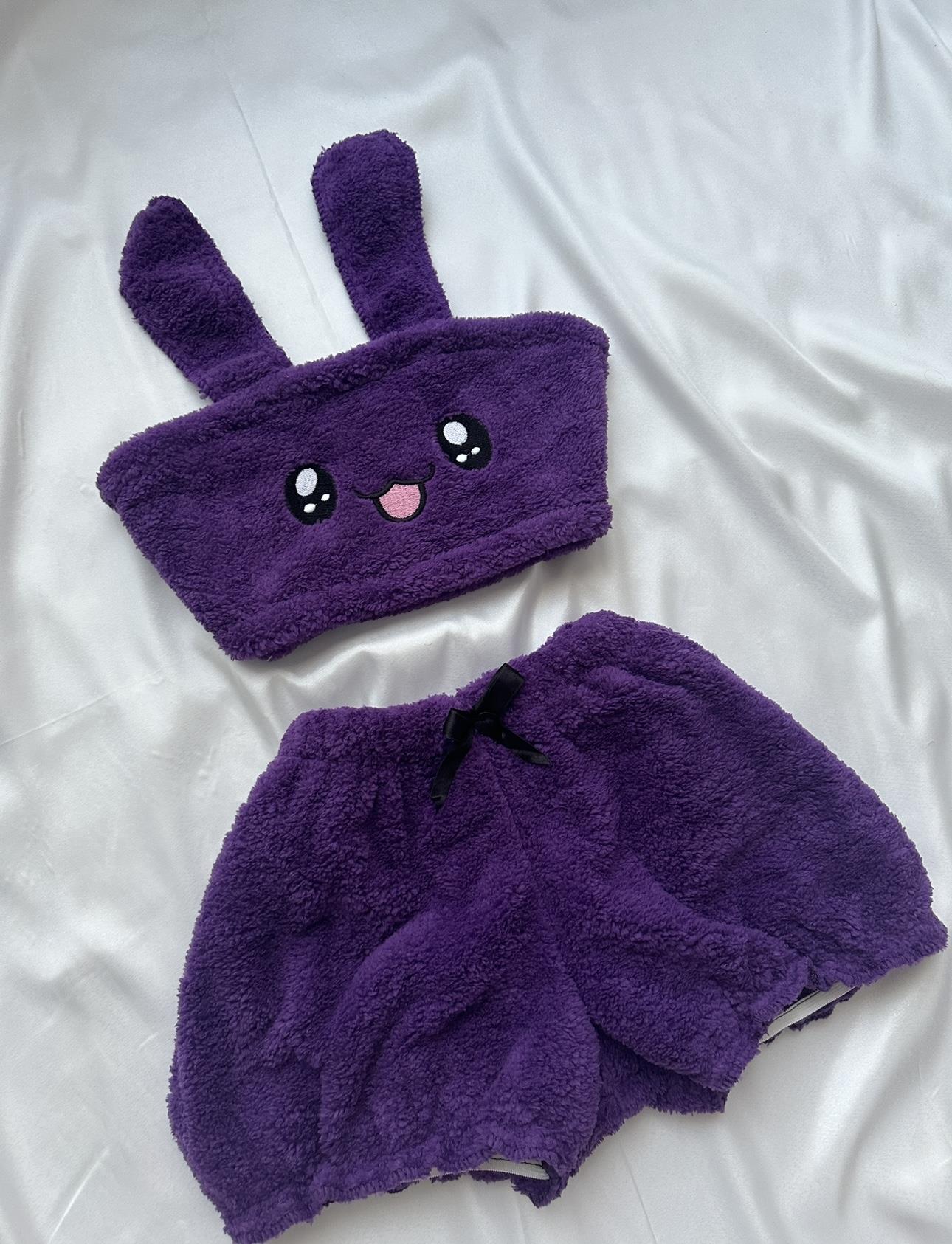 Peluş Wellsoft Şortlu Büstiyer Pijama Takımı