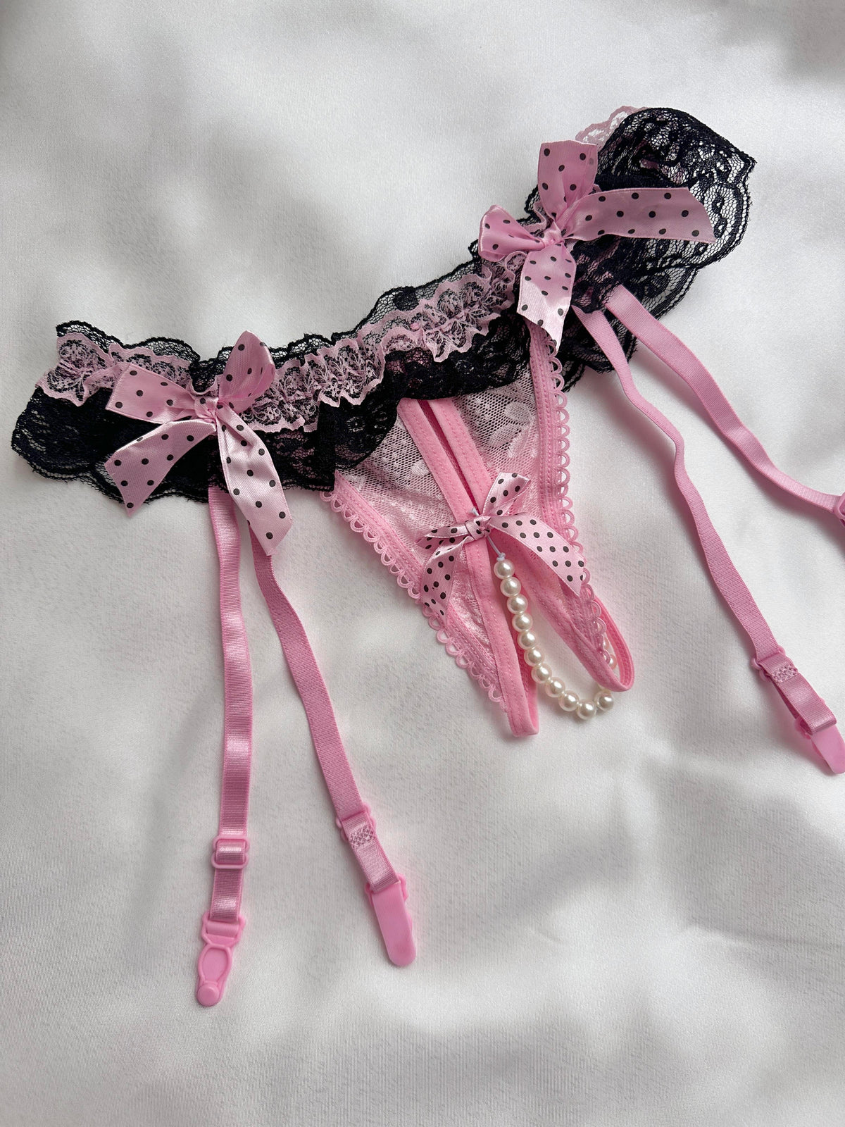 Pink Garter Panties