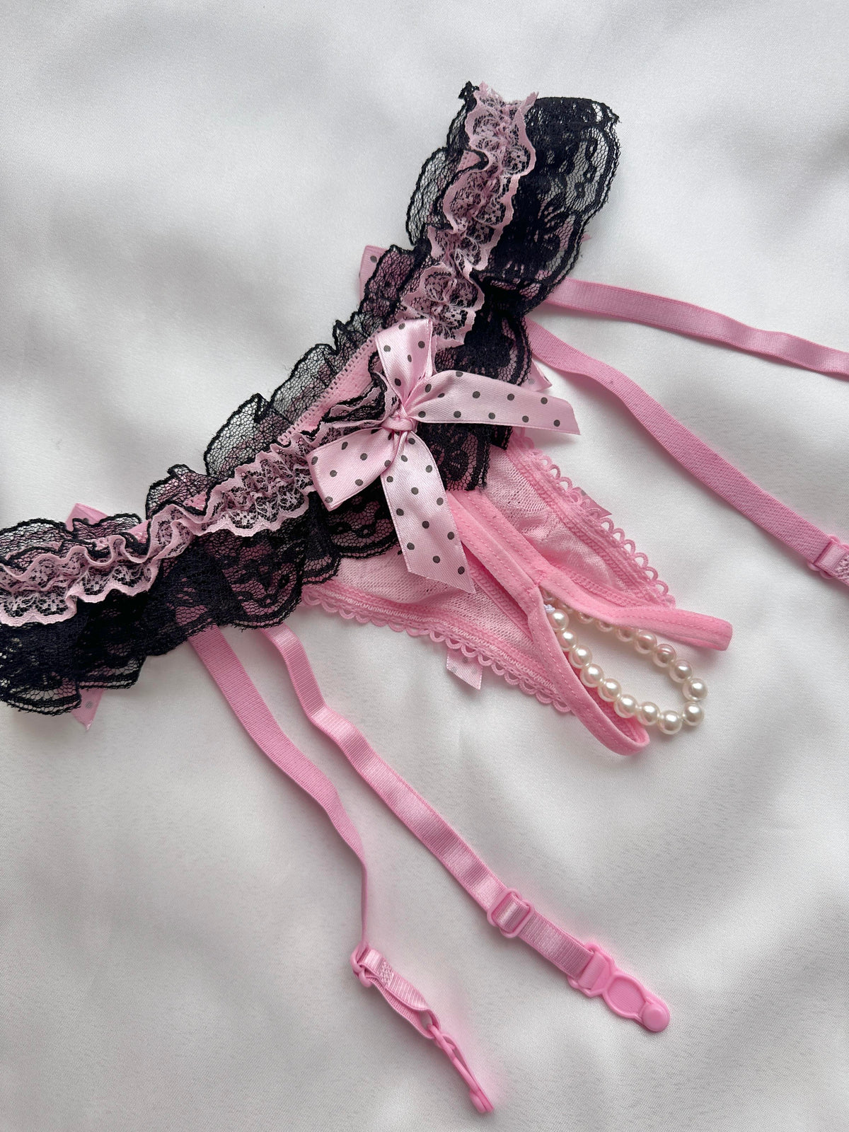Pink Garter Panties