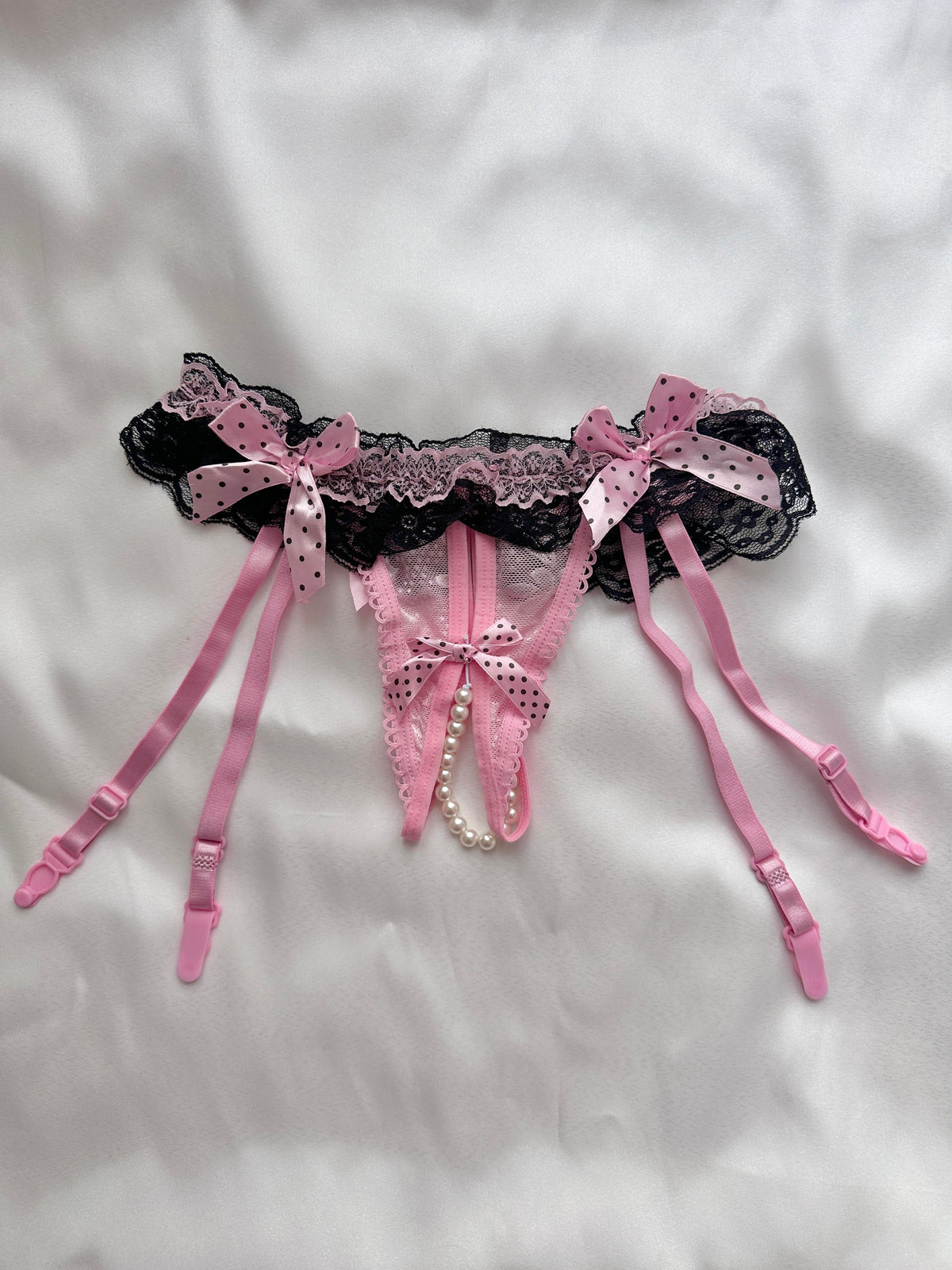 Pink Garter Panties