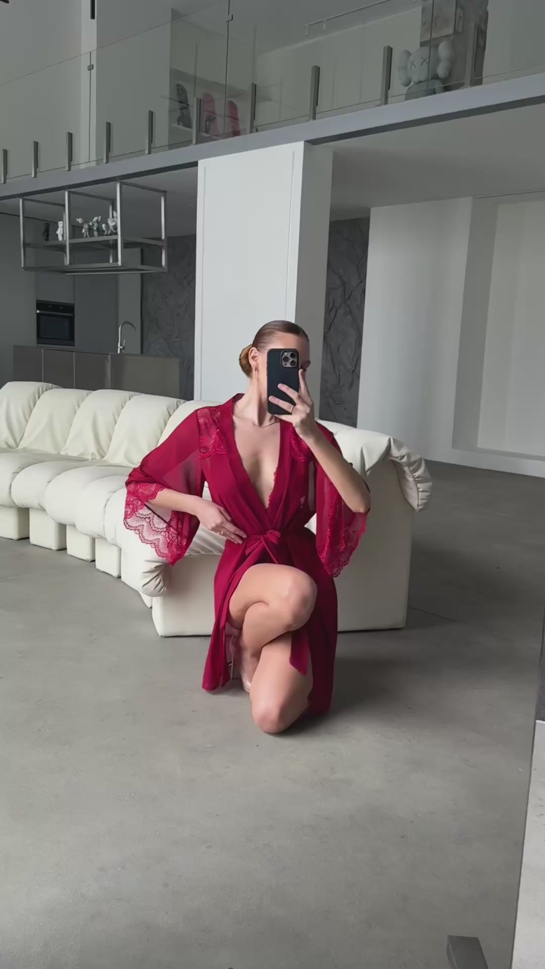 Rouge Lace Set- Scarlet Red