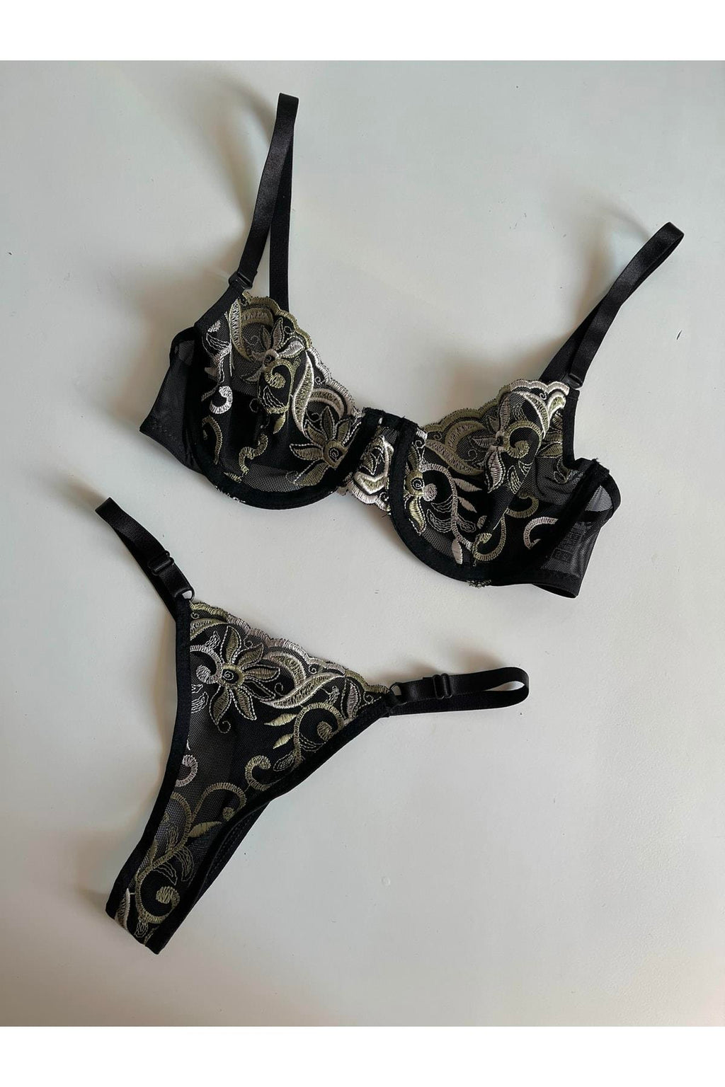 Raissa Yeşil Detaylı Bralet Takımı
