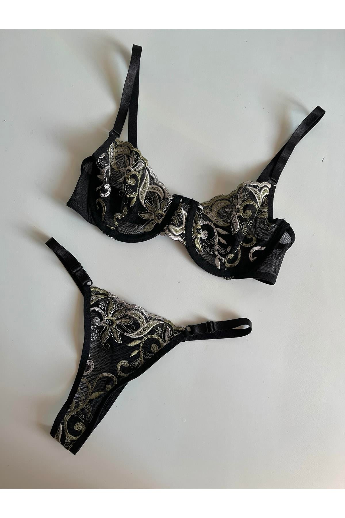 Raissa Yeşil Detaylı Bralet Takımı