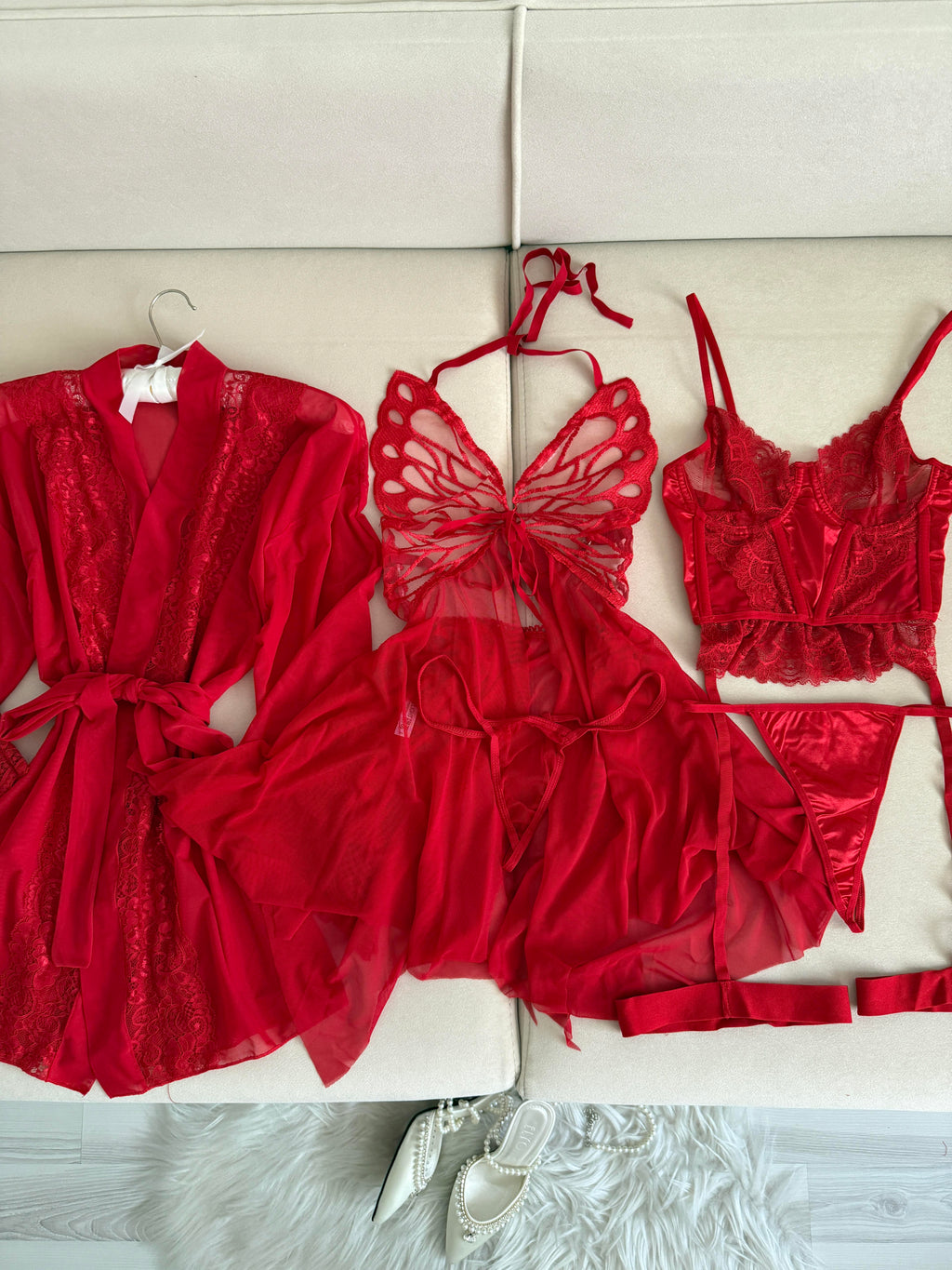 Sahra Kırmızı Set