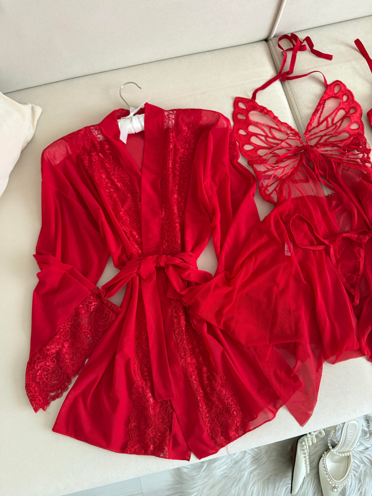 Sahra Kırmızı Set