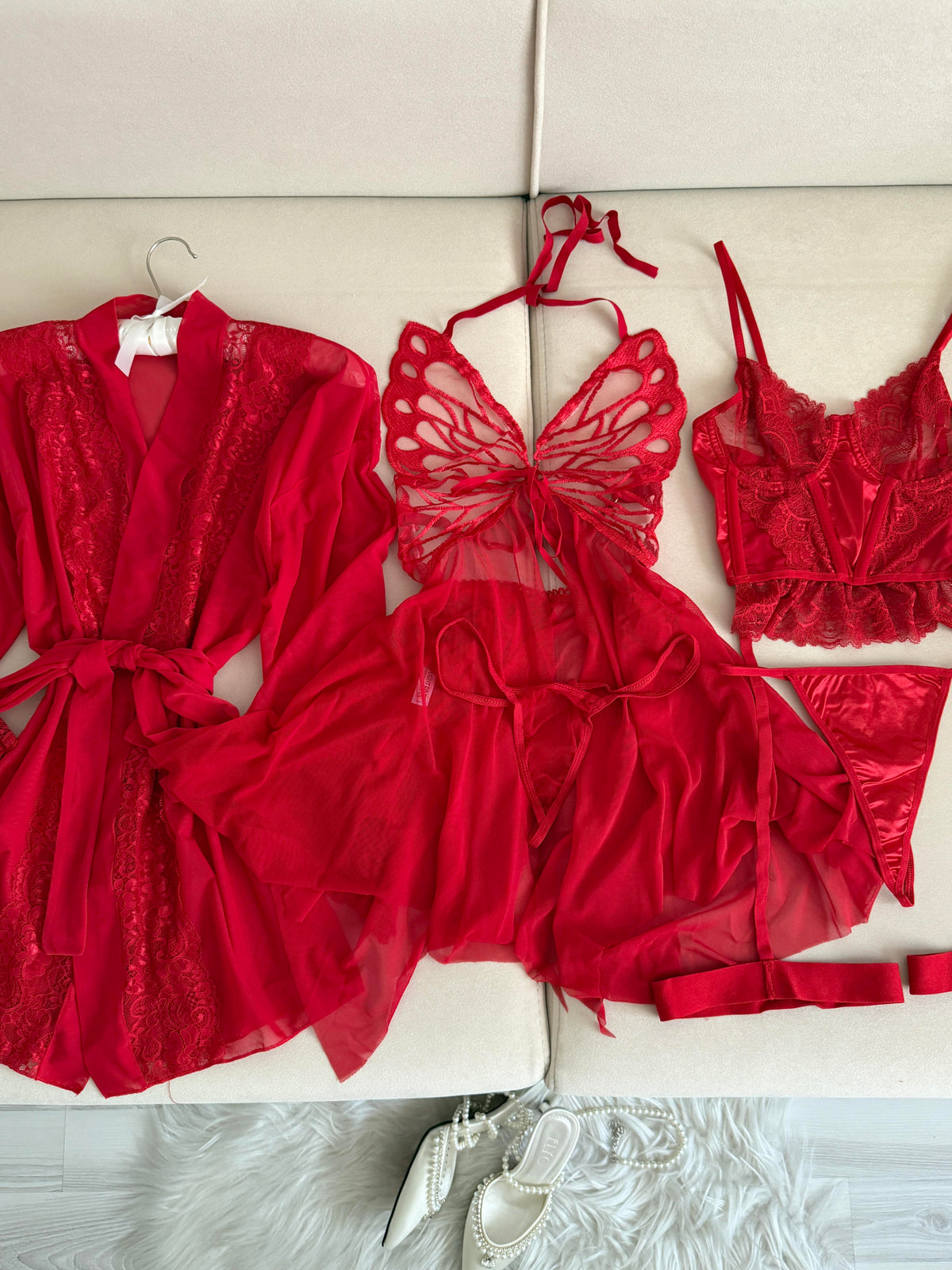 Sahra Kırmızı Set