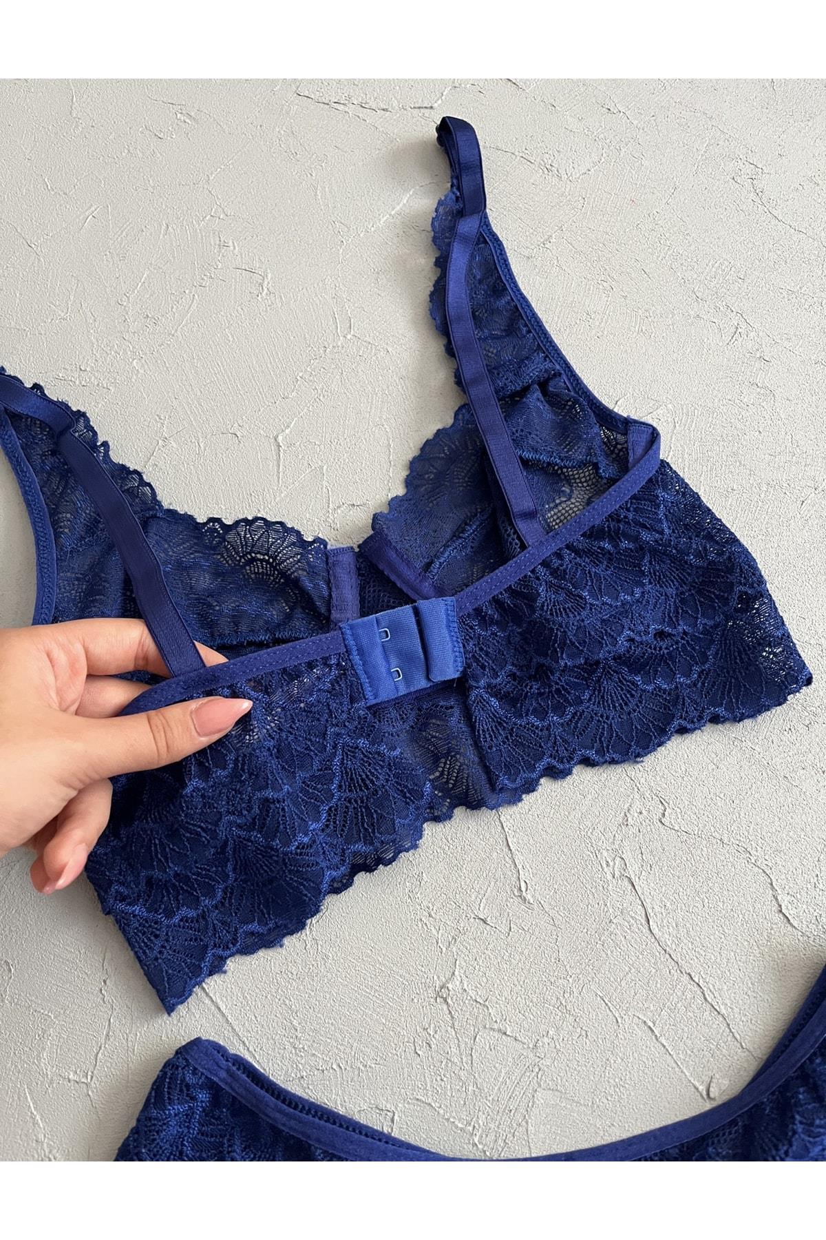 Sapphire Blue Bustier Set