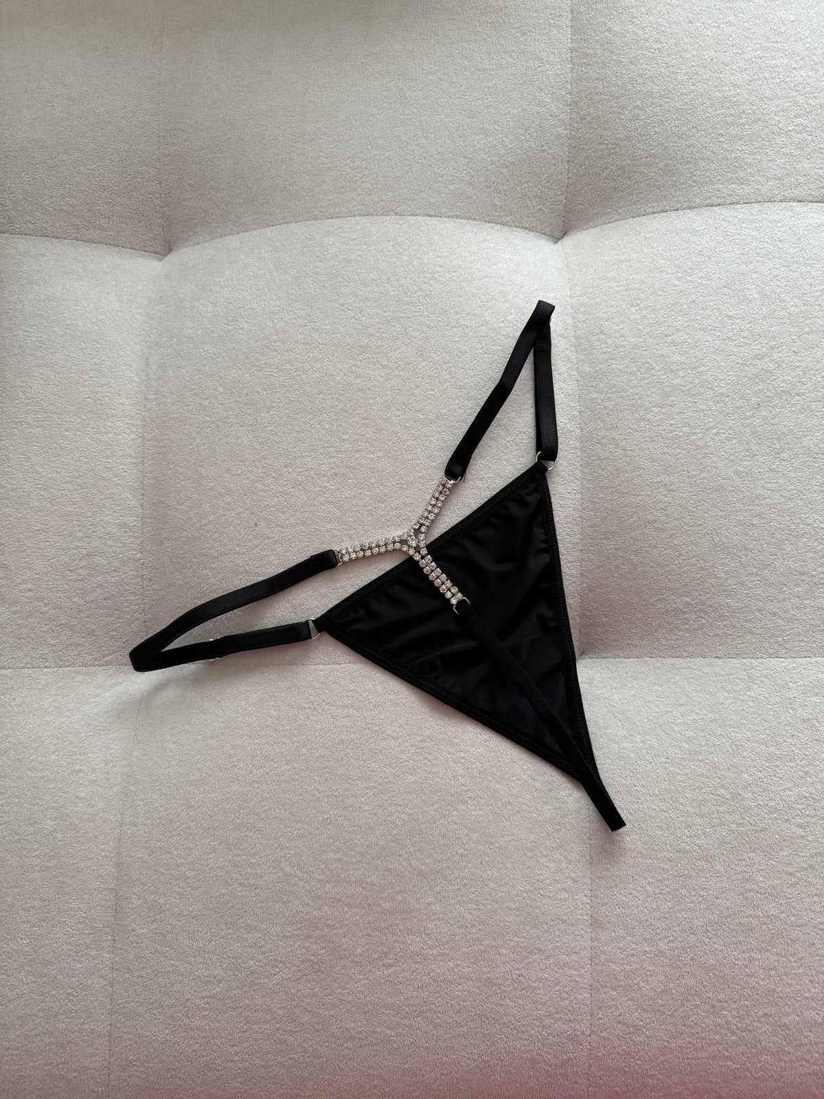 Sandy Black Embellished Panties
