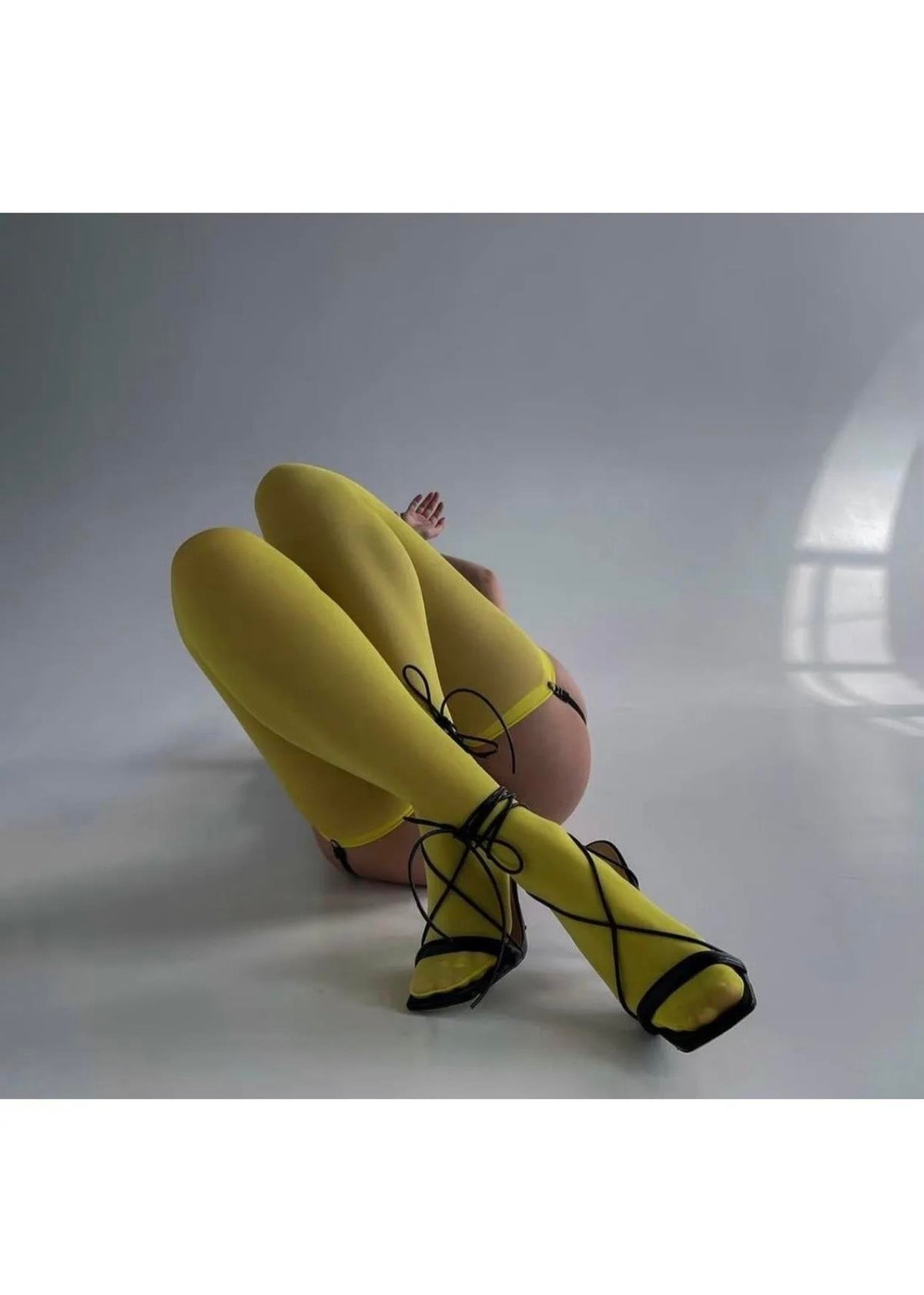 Yellow Garter Stockings