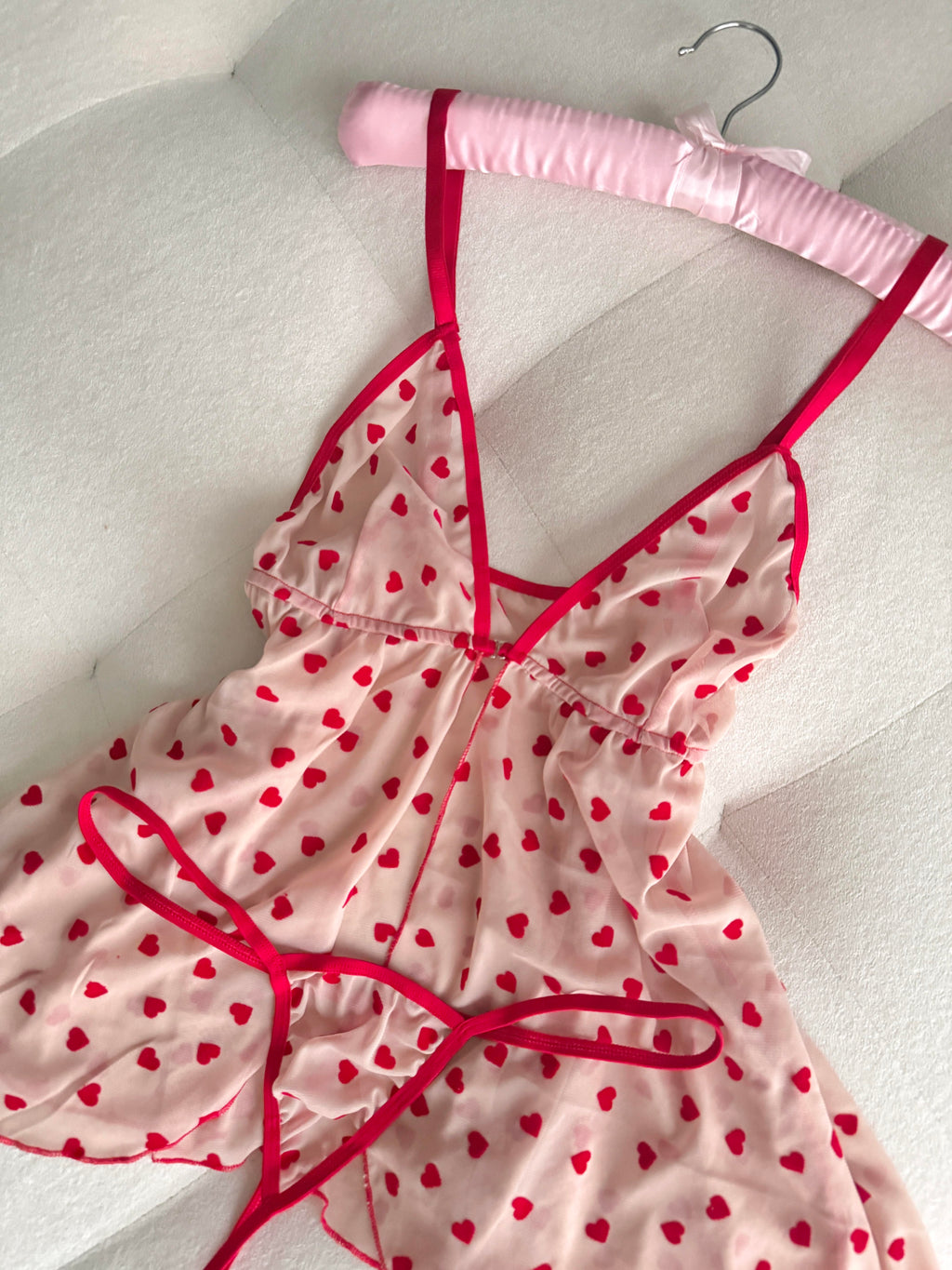 Sevgililer Günü Özel Kalp Detaylı Babydoll