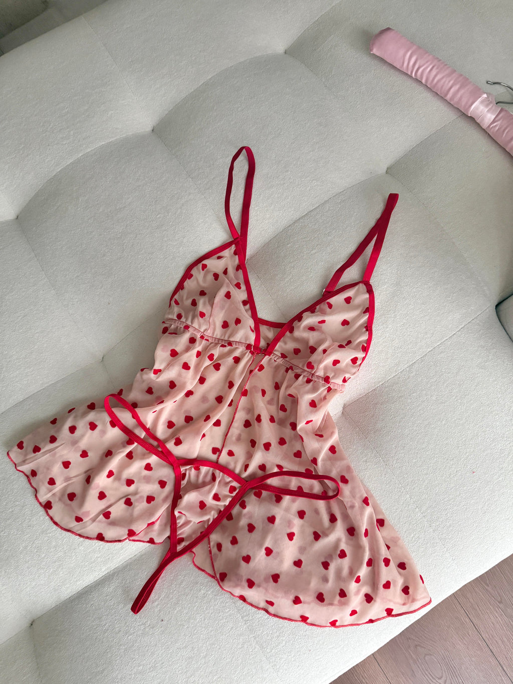Sevgililer Günü Özel Kalp Detaylı Babydoll