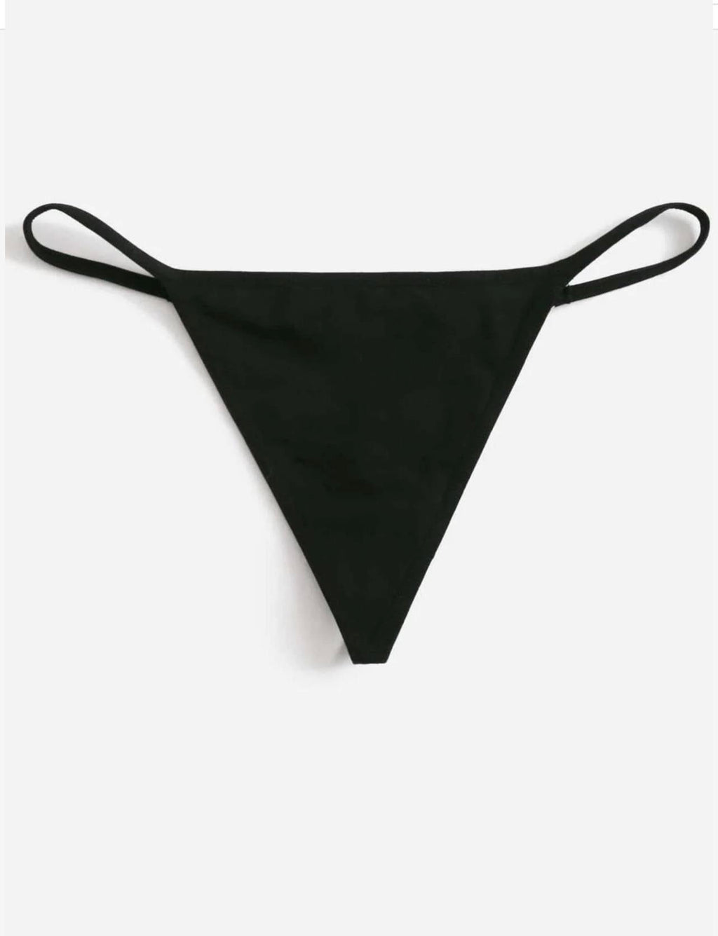 Sexy Black Panties with Text