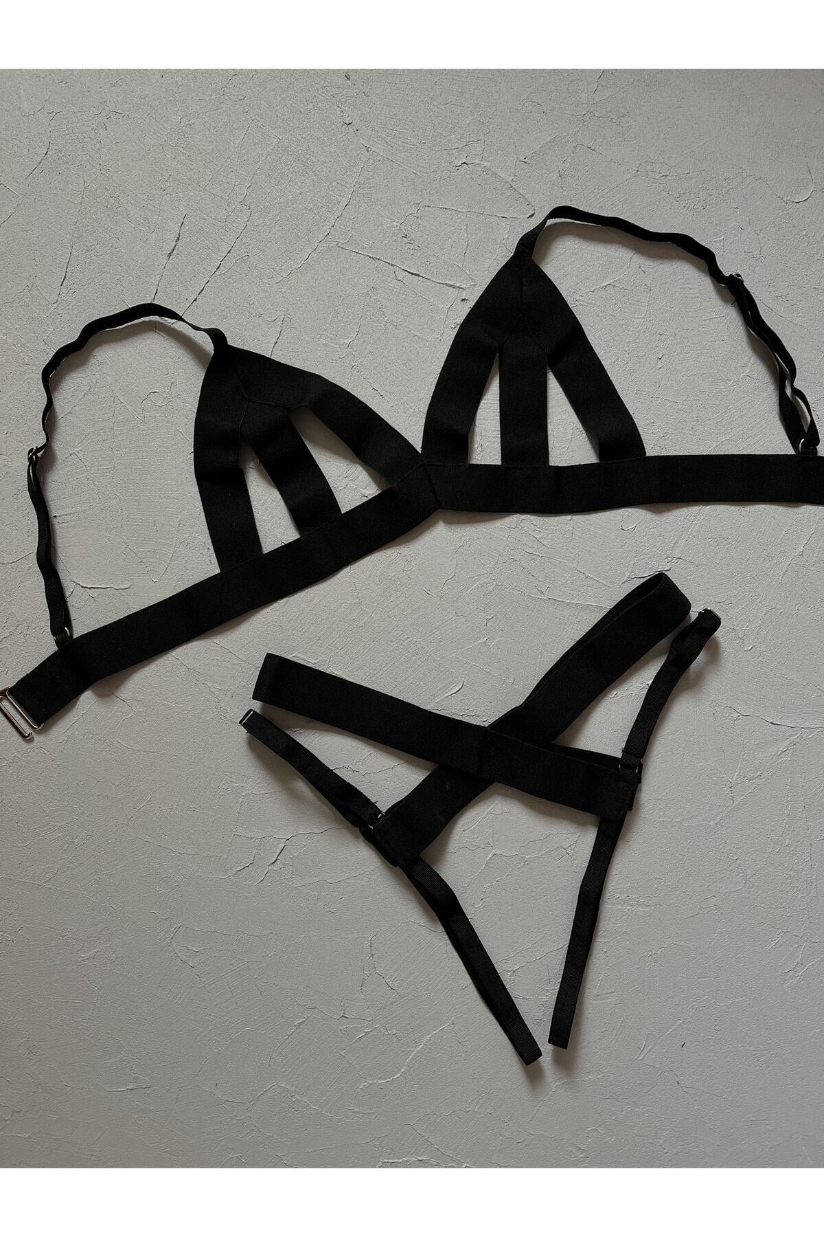 Black Band Harness Set