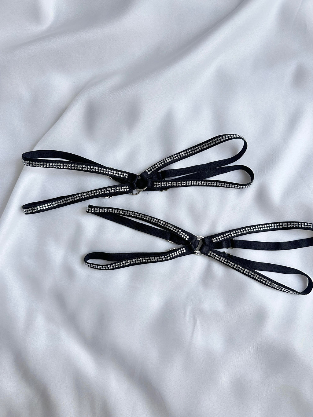 Black Glitter Leg Accessory