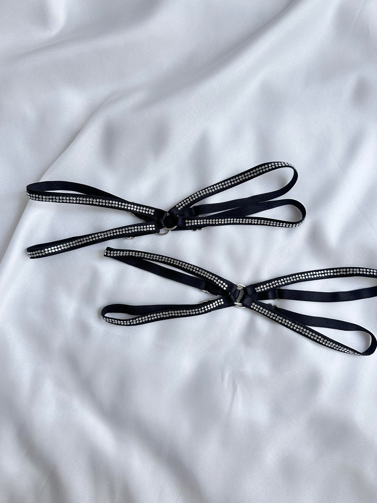 Black Glitter Leg Accessory