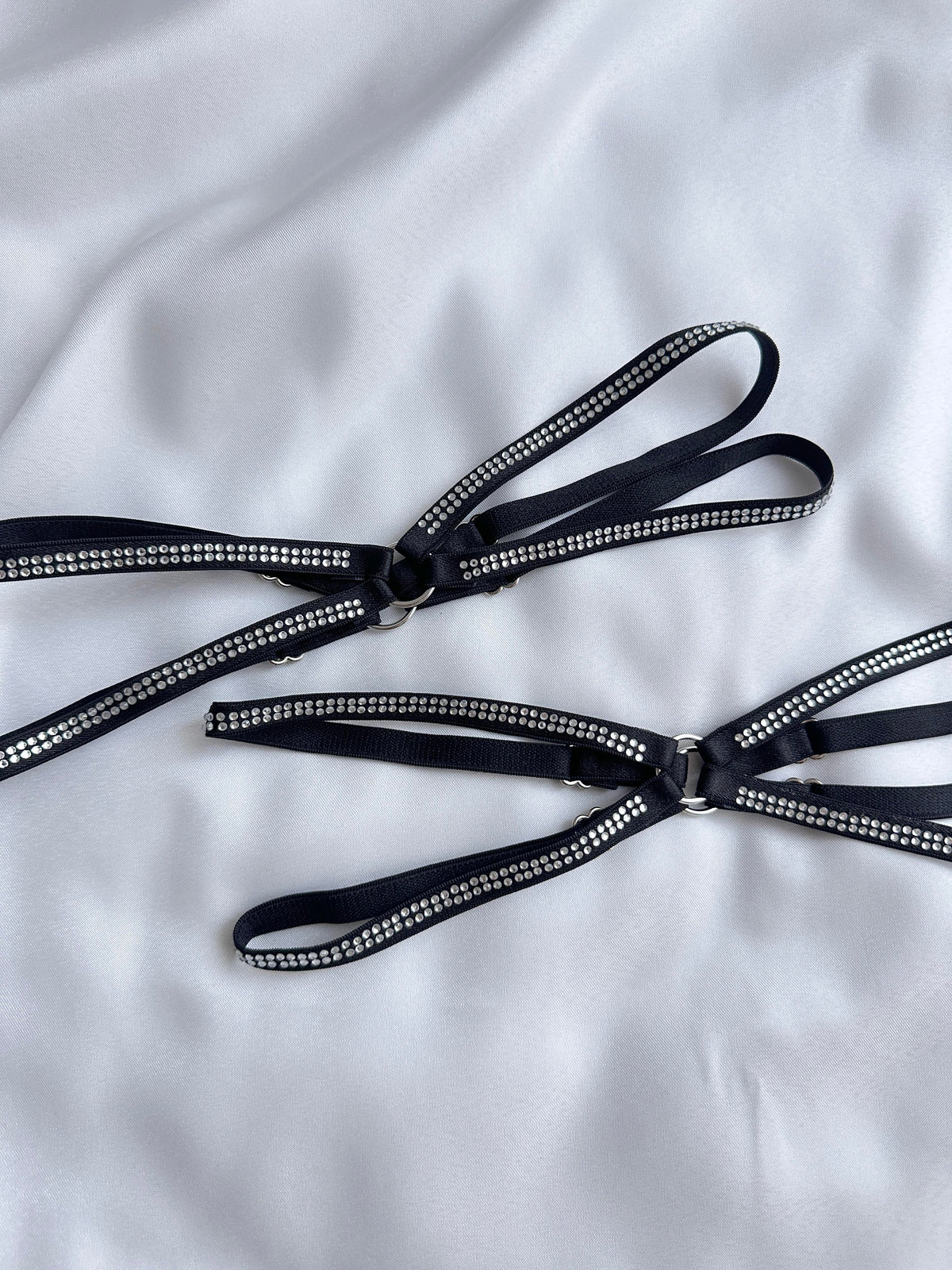 Black Glitter Leg Accessory