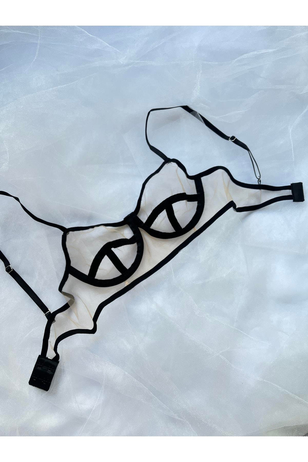 Bralette with Black Stripe Detail