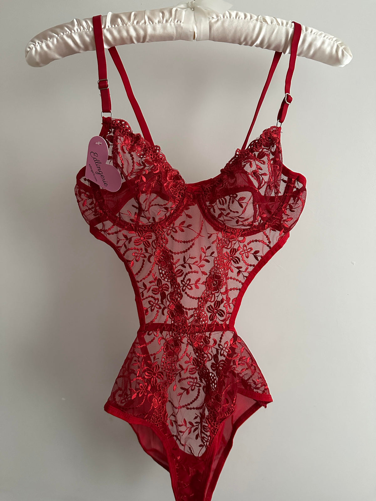 Swan Kırmızı Bodysuit