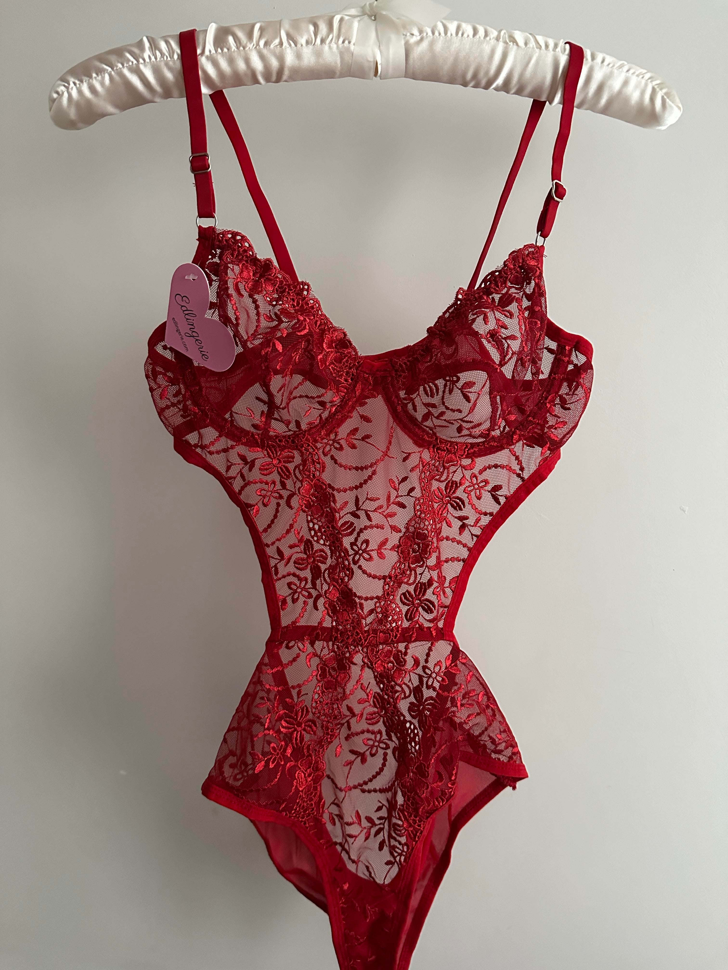 Swan Kırmızı Bodysuit