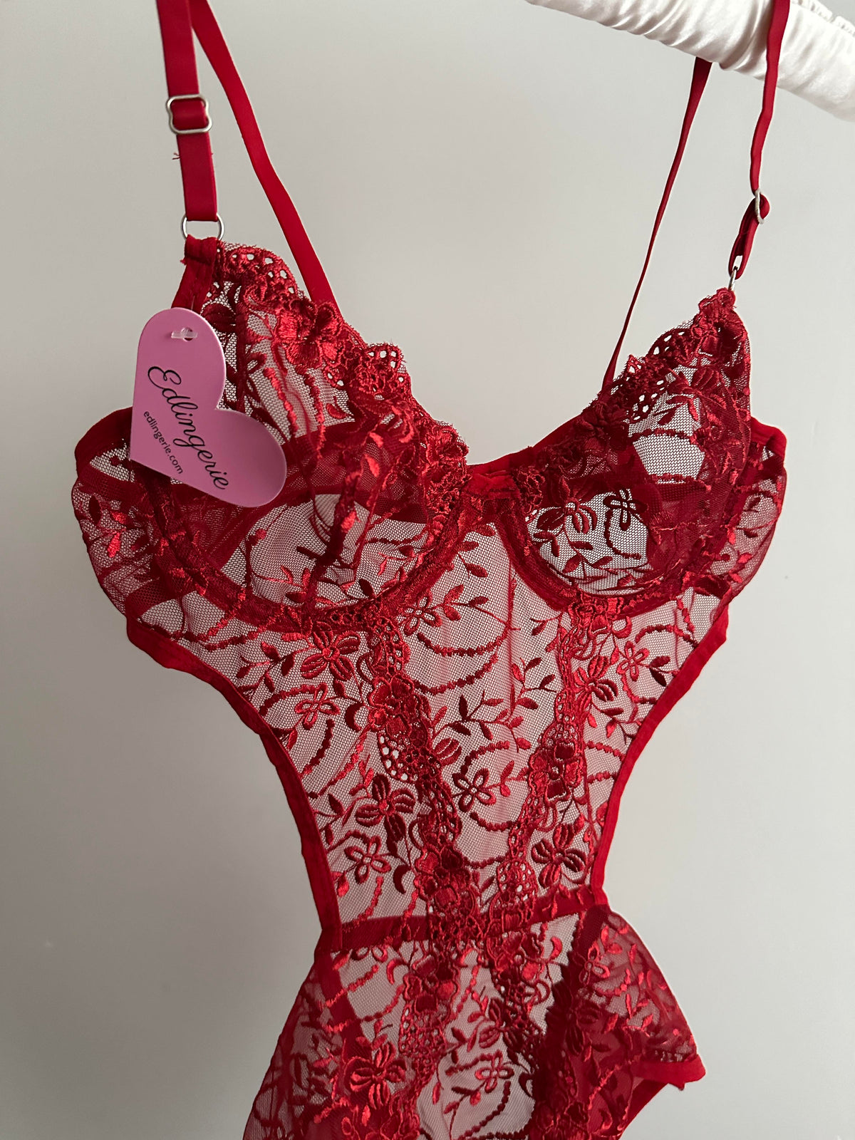 Swan Kırmızı Bodysuit