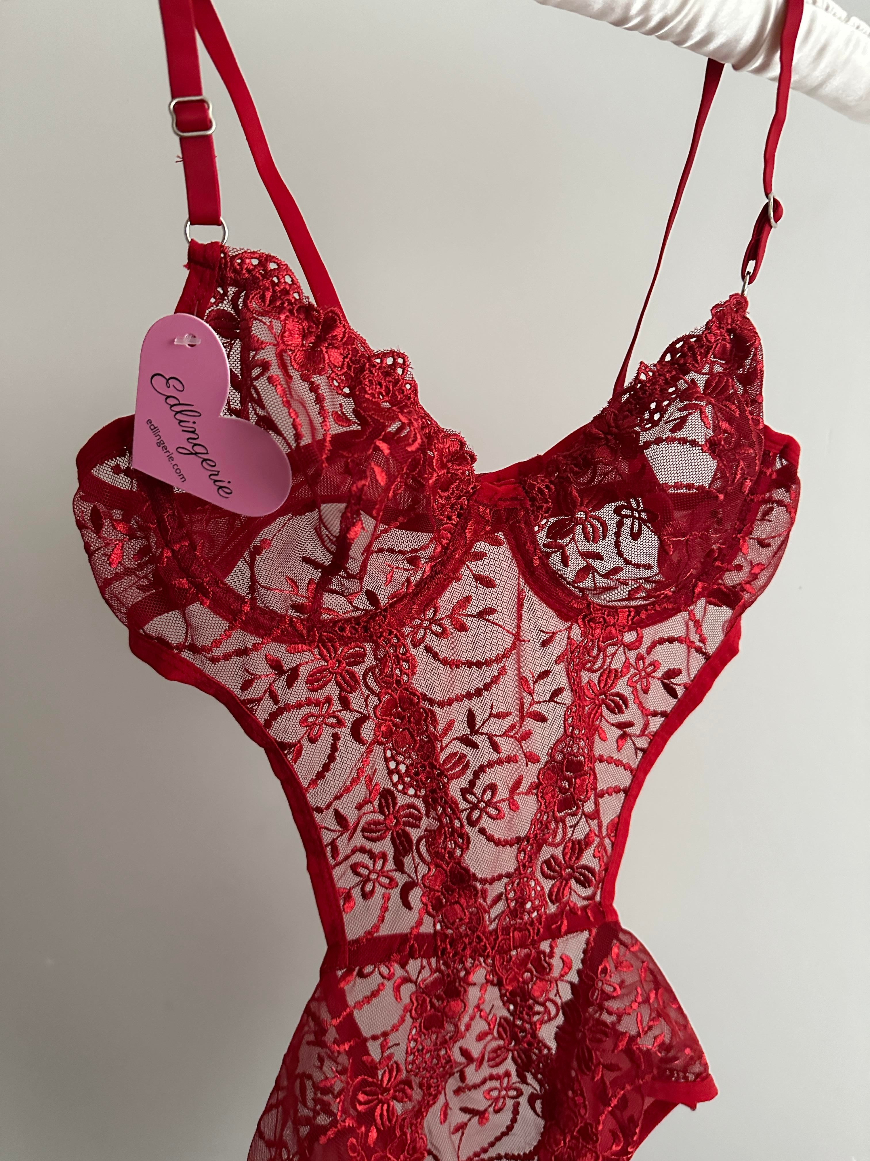 Swan Kırmızı Bodysuit