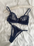 Swan Navy Bralette Set