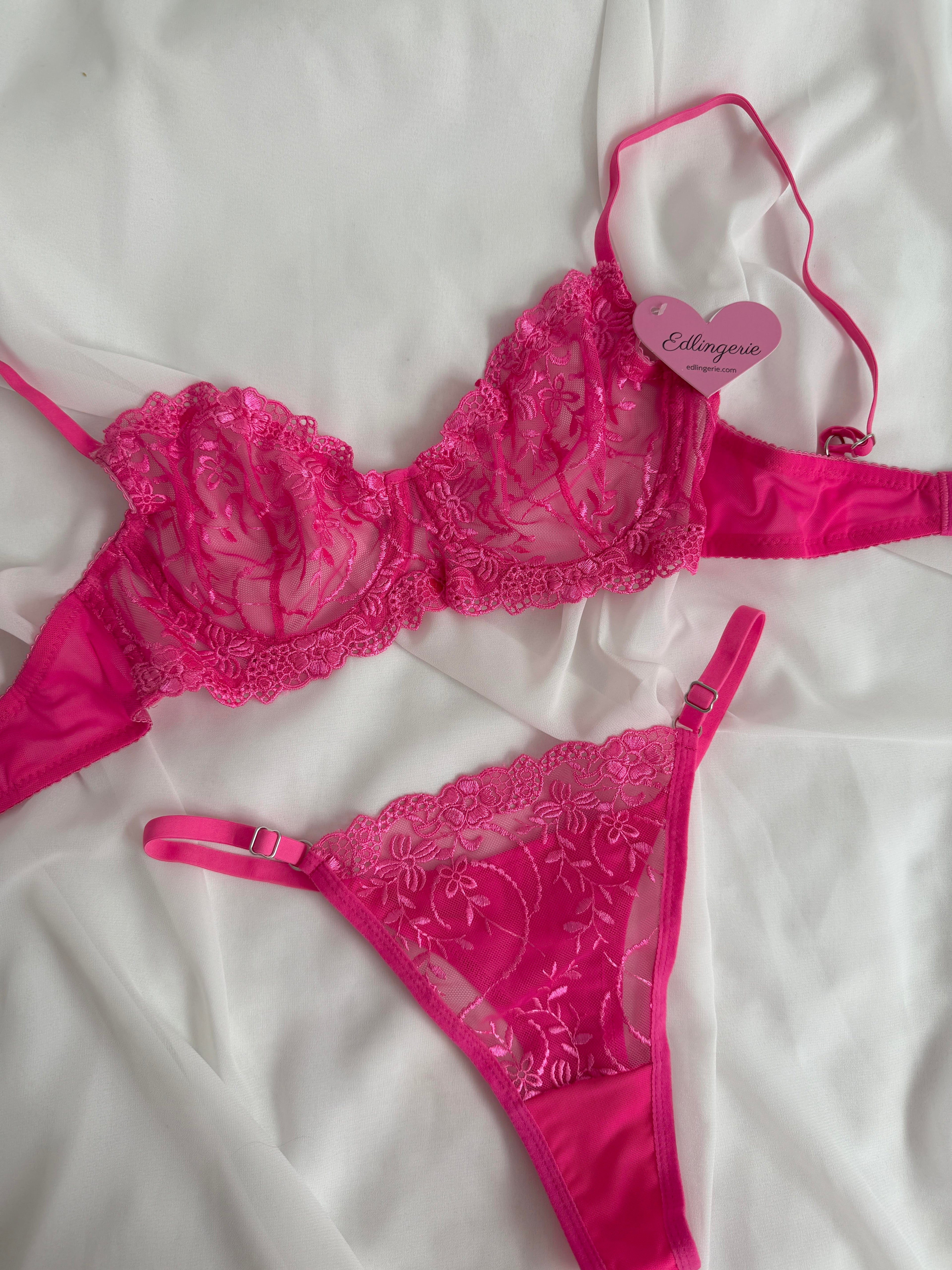 Swan Pink Bralette Set